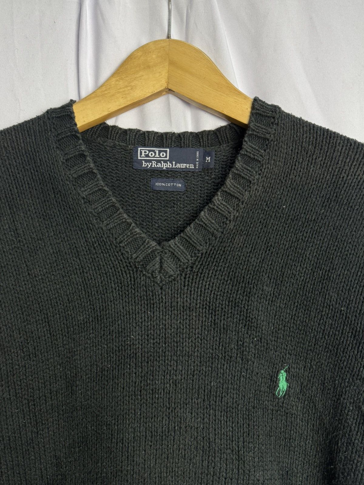Polo Ralph Lauren Polo Ralph Lauren Vintage Knit Sweater Balck Washed Size US M / EU 48-50 / 2 - 3 Thumbnail
