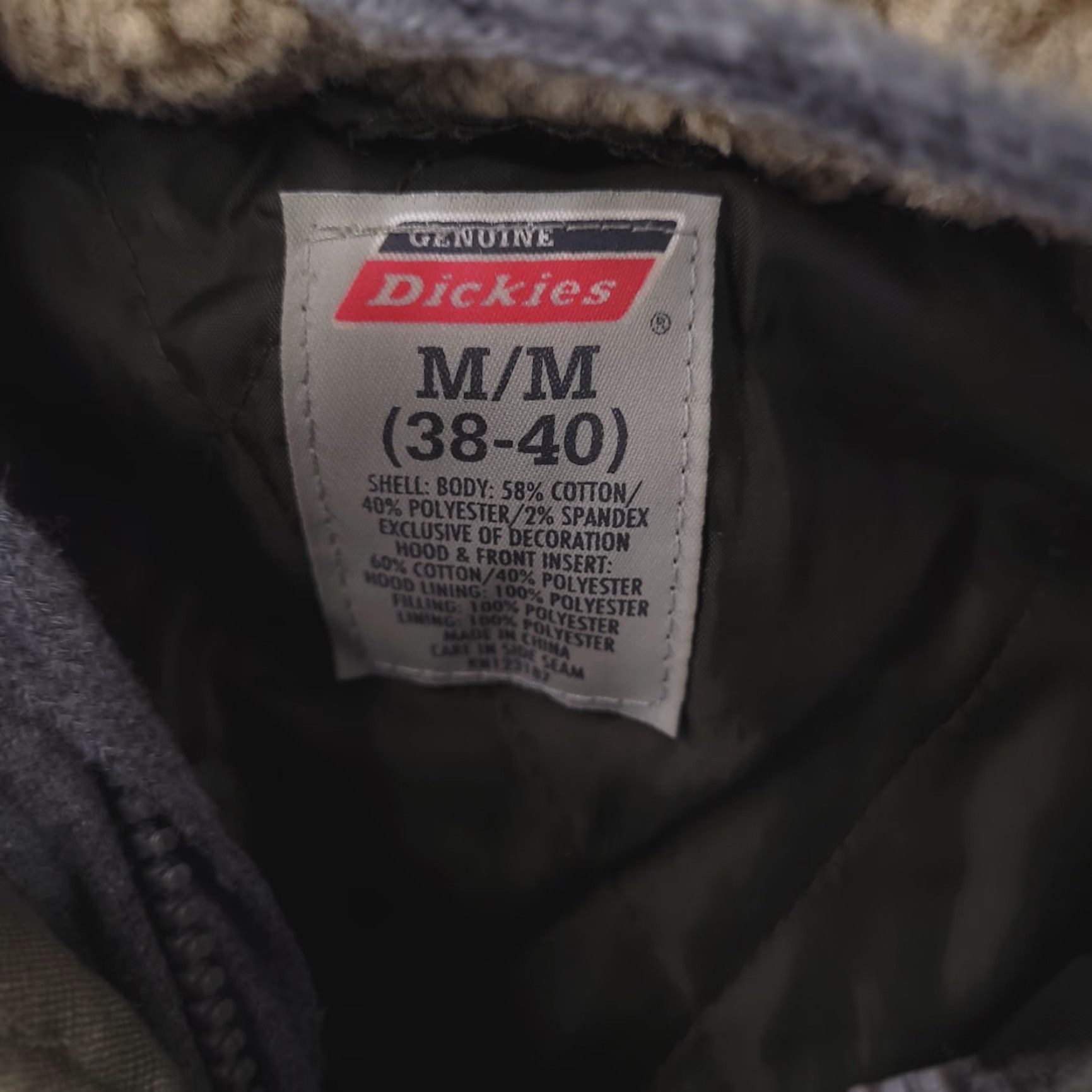 Dickies Dickies Hoodie Mens M Green Duck Canvas Cotton Fleece Work Casual Olive Quilted Jacket Size US M / EU 48-50 / 2 - 5 Thumbnail