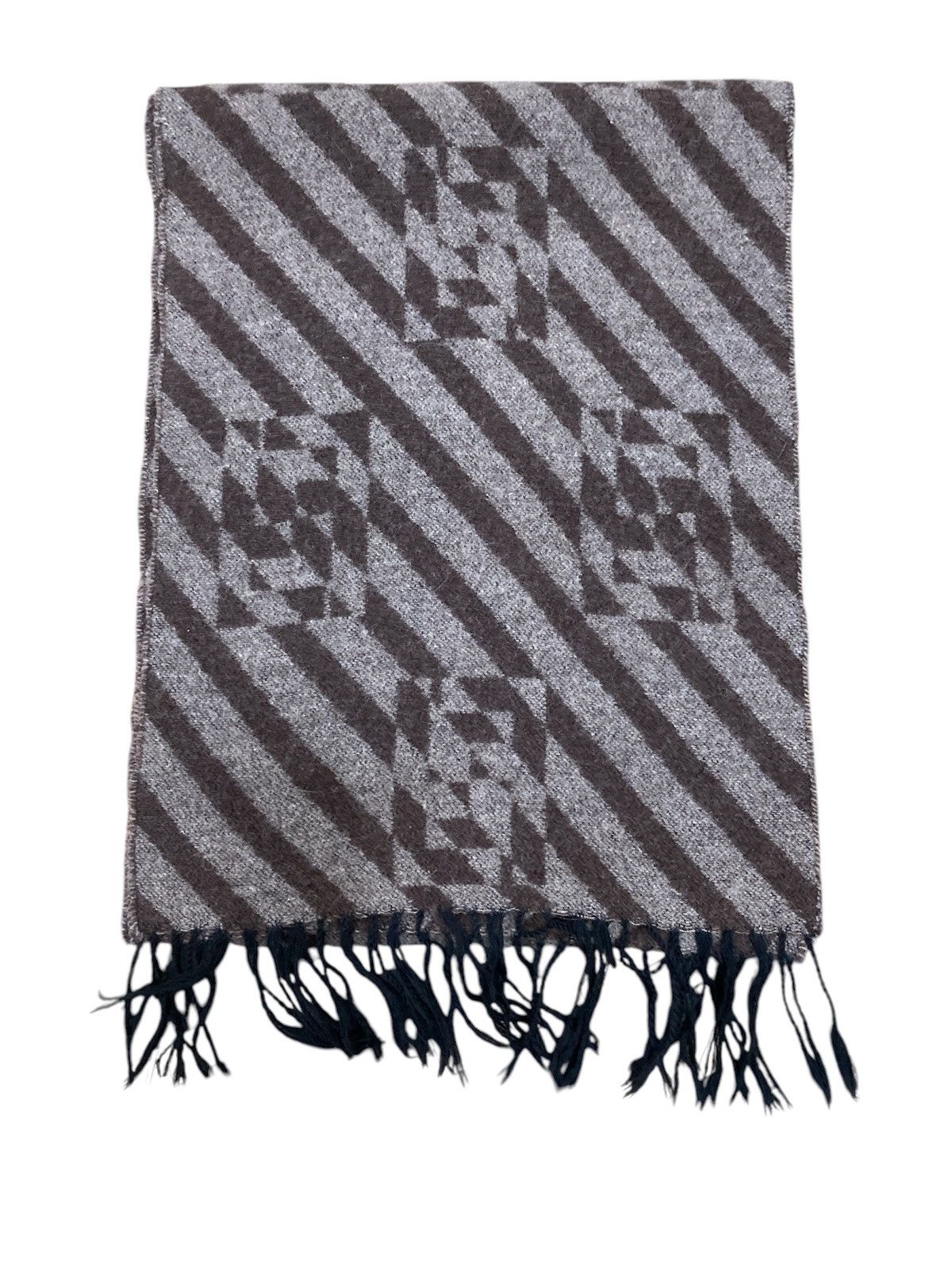 Fendi Fendi Monogram Scarf / Muffler / Wool Size ONE SIZE - 4 Thumbnail
