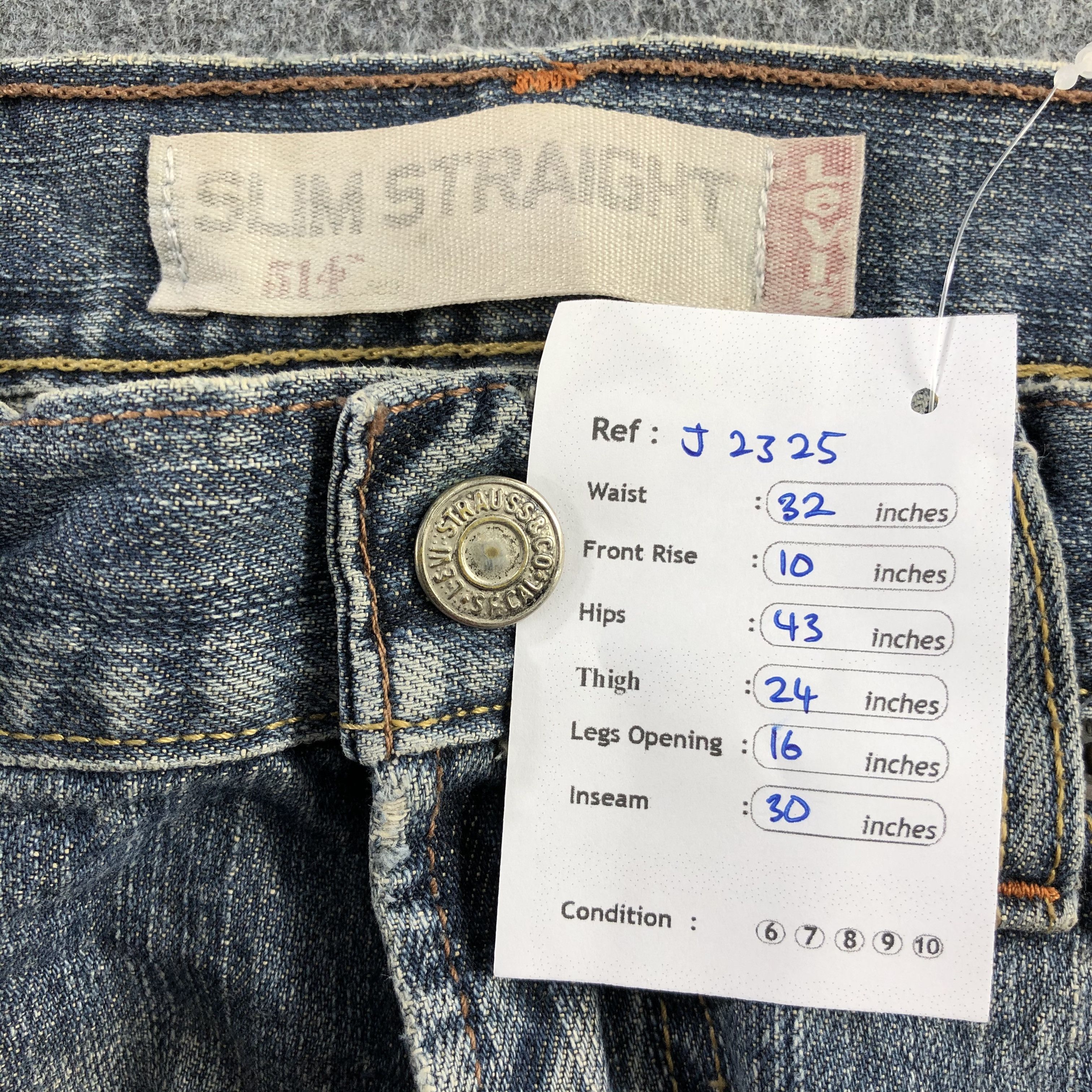 Levi's Vintage Faded Black Levis 514 Jeans-J2325 Size US 32 / EU 48 - 19 Thumbnail