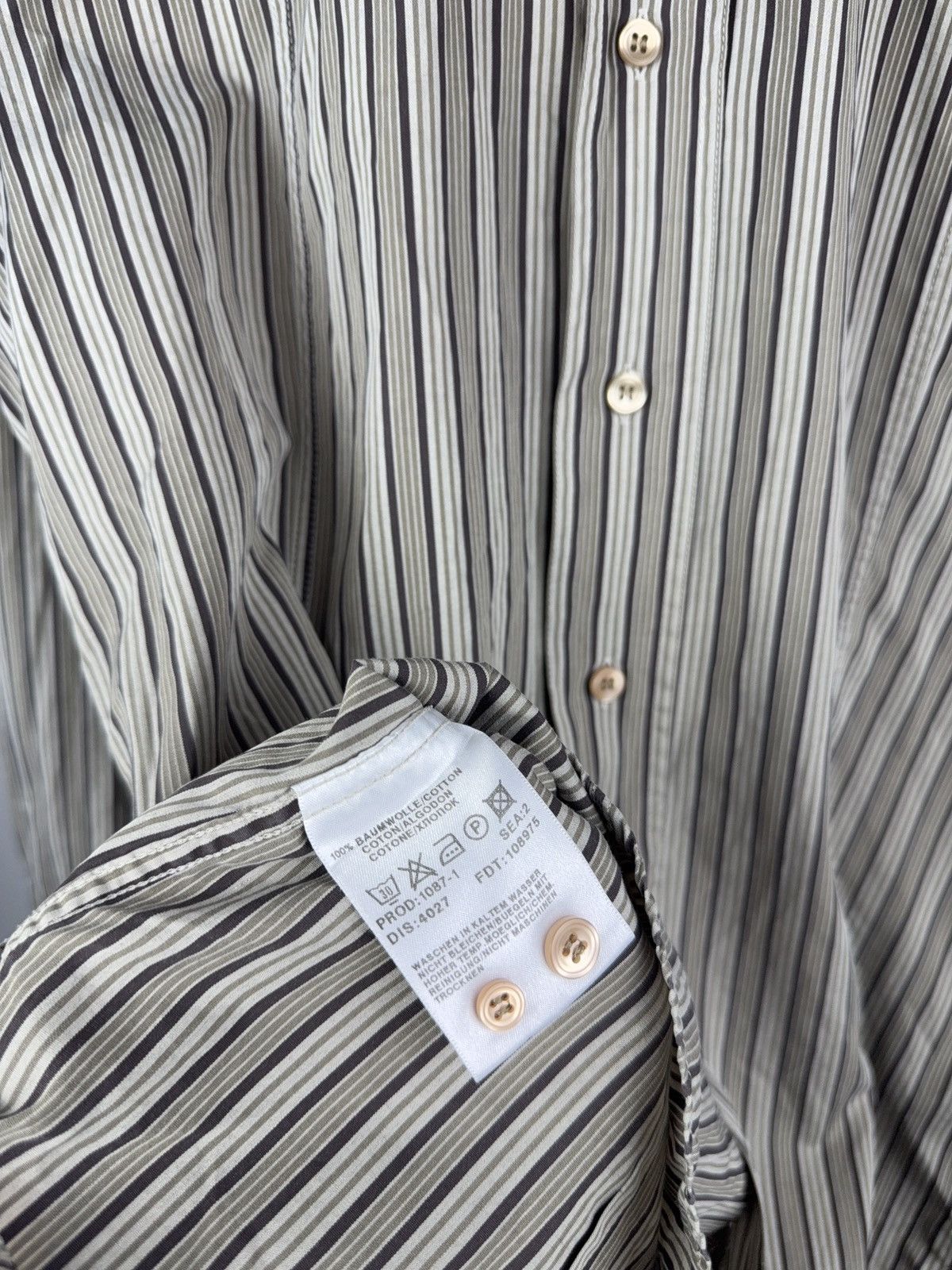 Hugo Boss Vintage 00s Luxury Hugo Boss Designer Striped pattern Shirt Size US M / EU 48-50 / 2 - 7 Thumbnail