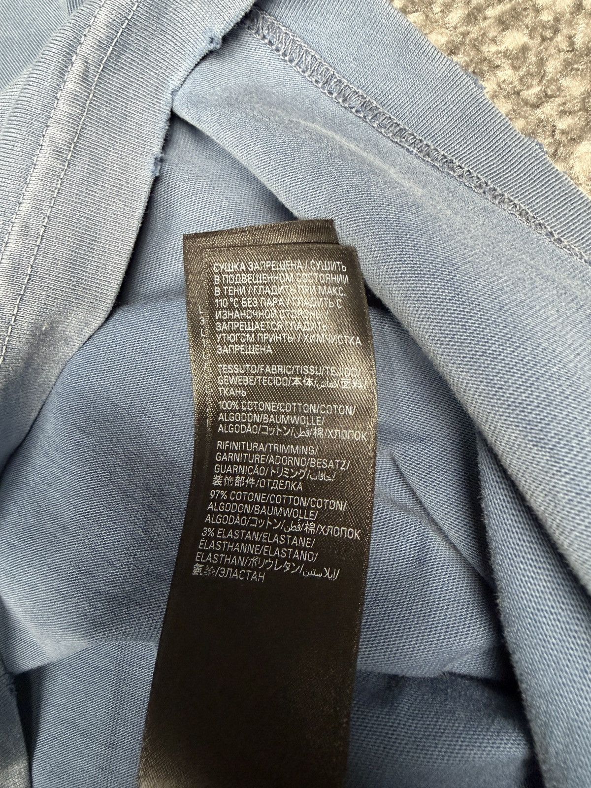 Balenciaga Balenciaga Paris Eiffel Tower T-Shirt Blue/Grey Size 2 Size US L / EU 52-54 / 3 - 9 Thumbnail