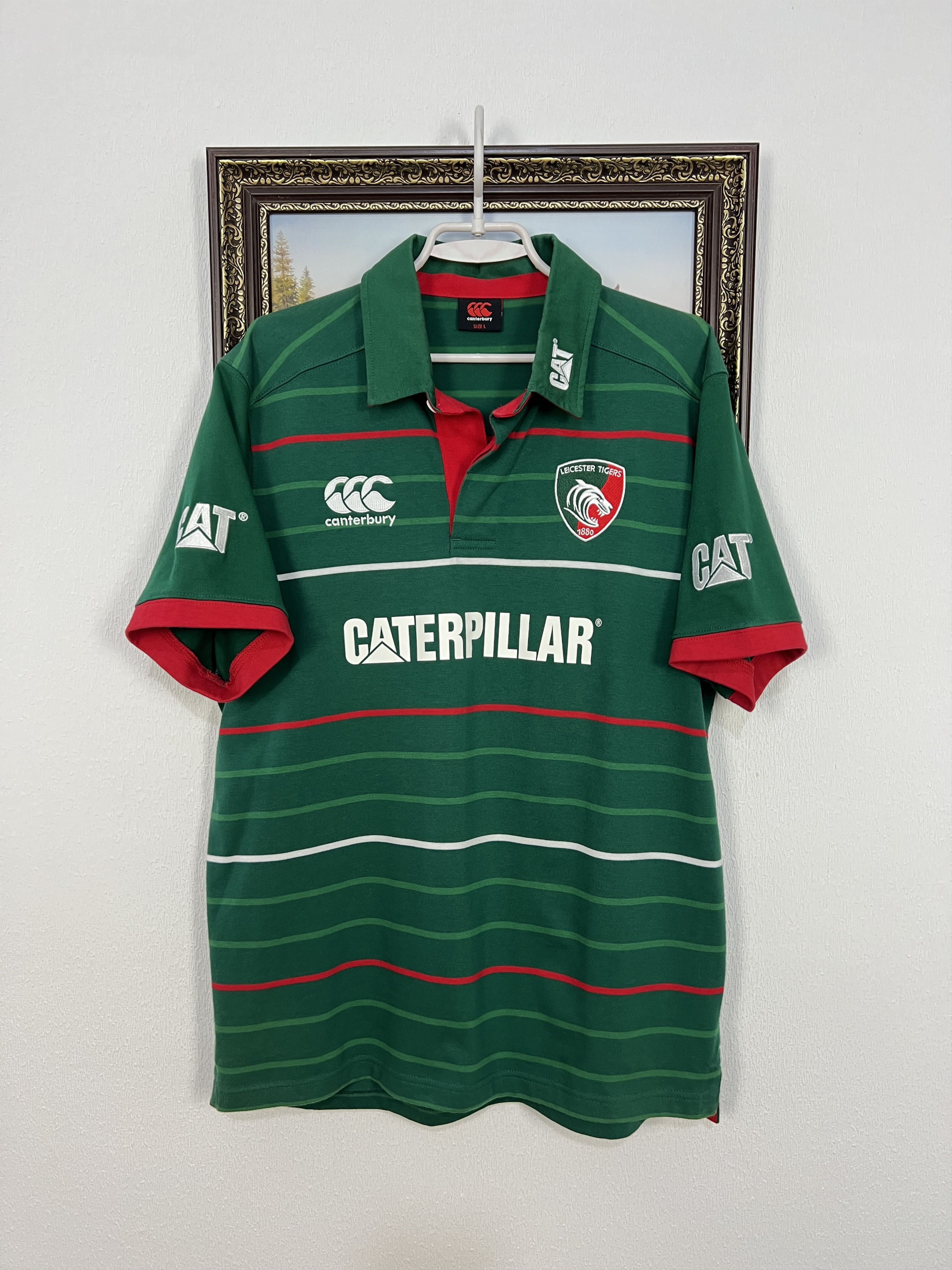 Canterbury of New Zealand Canterbury Leicester Tigers Rugby Union Jersey Mens Polo Size US L / EU 52-54 / 3 - 1 Thumbnail