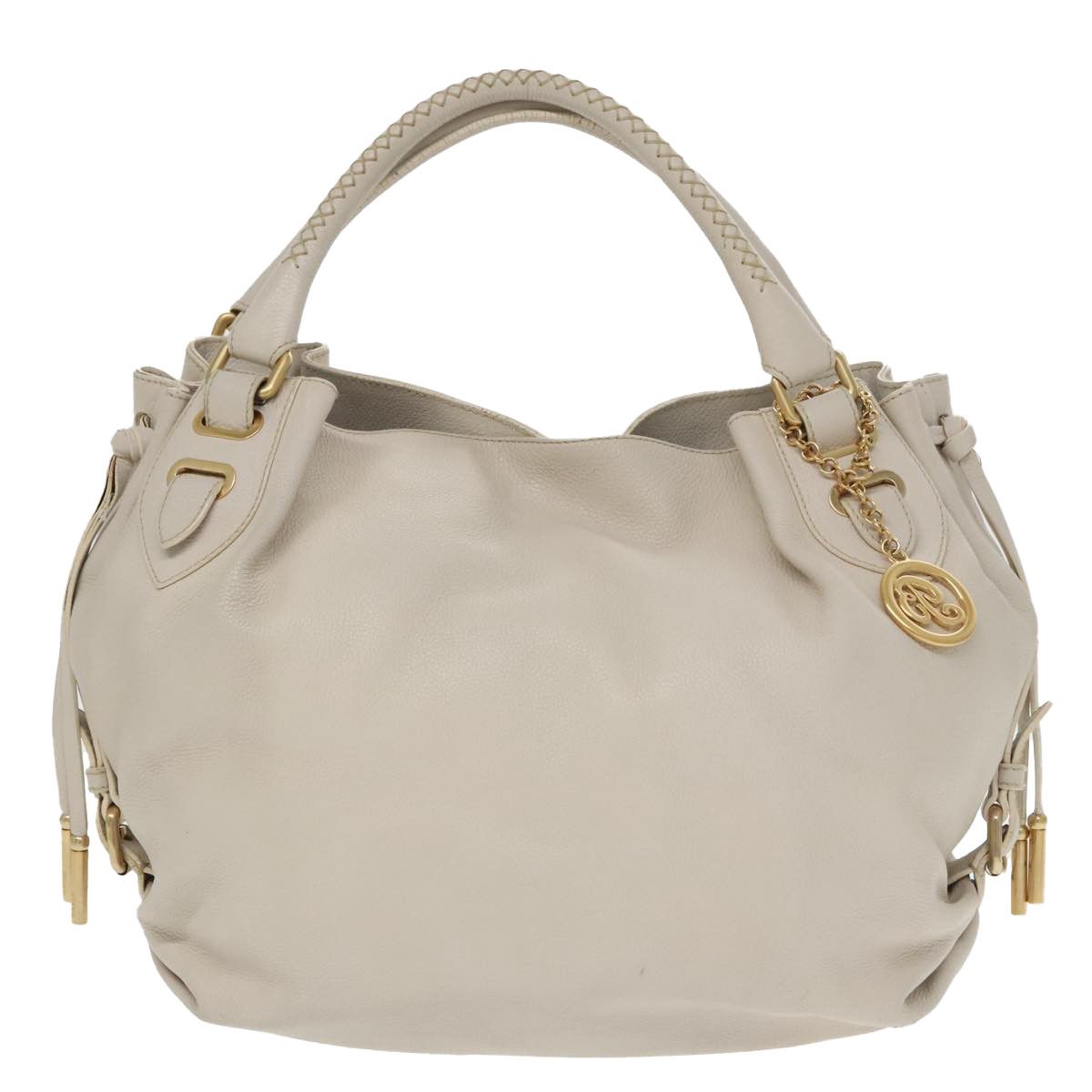 Bally White Leather Handbag (Pre-Owned) Size ONE SIZE - 1 Thumbnail
