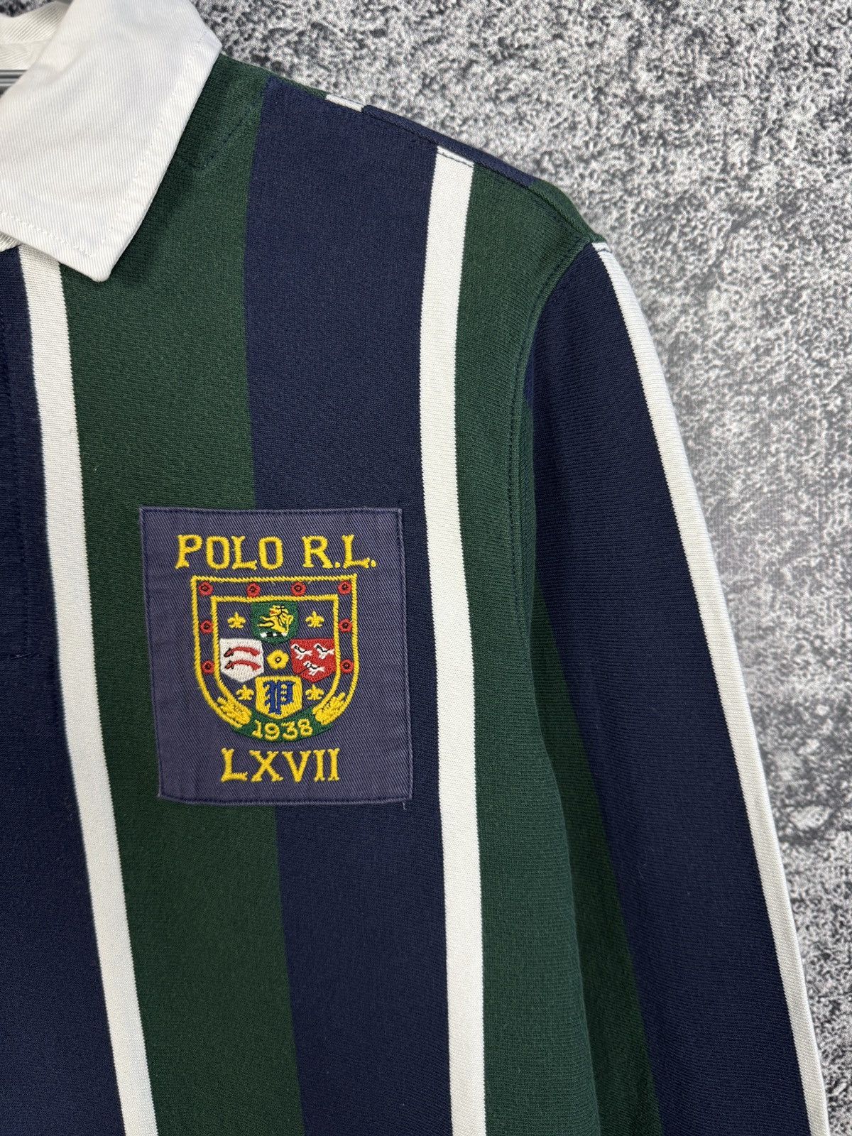 Polo Ralph Lauren Polo Ralph Lauren Polo Long Sleeve Striped Rugby Shirt Sz S Size US S / EU 44-46 / 1 - 7 Thumbnail
