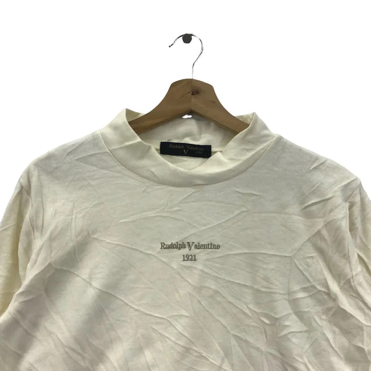 Vintage Vtg 90’ RUDOLPH VALENTINO ITALY Center Logo Sweatshirt Size M / US 6-8 / IT 42-44 - 2 Thumbnail