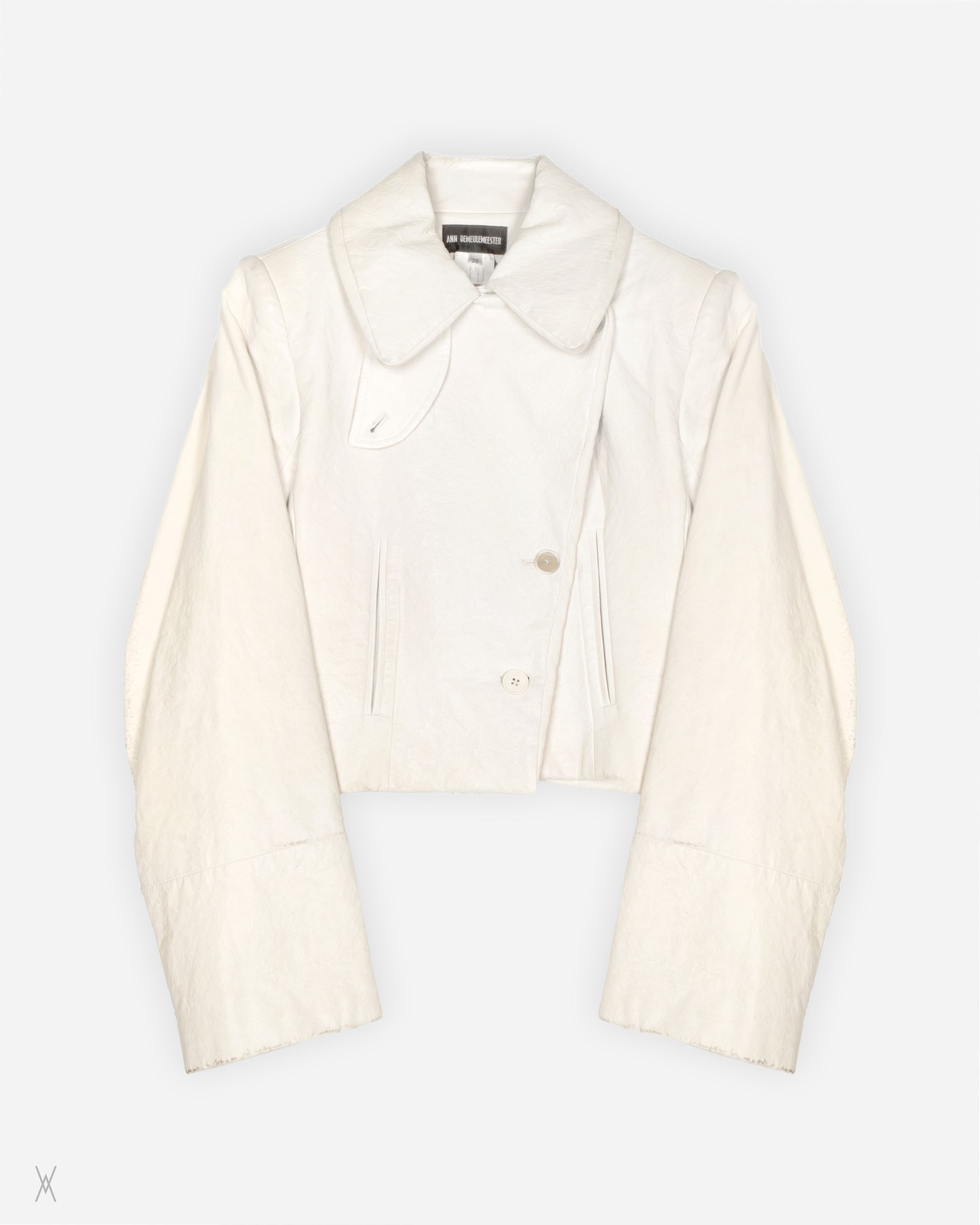 Ann Demeulemeester cropped leather jacket