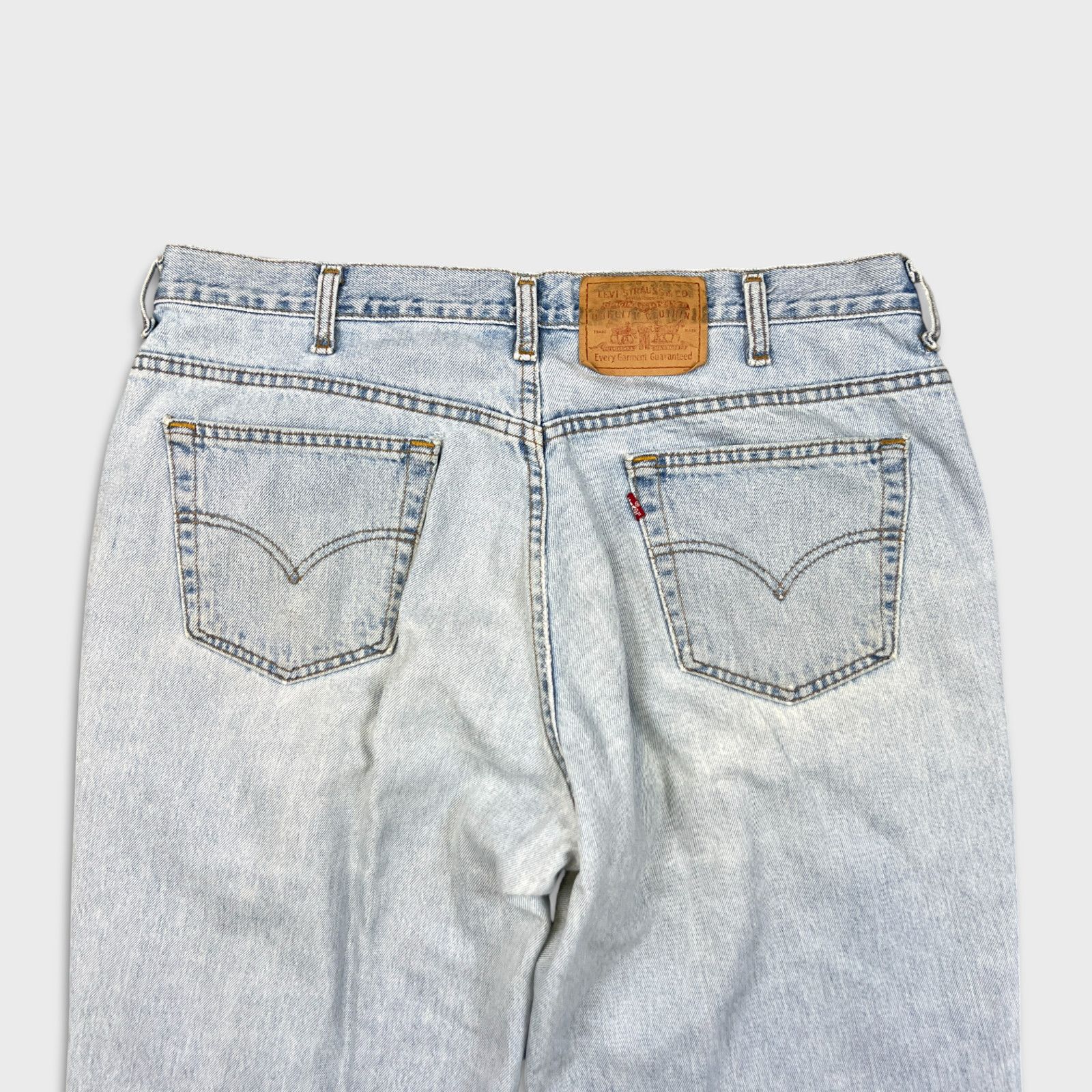 Levi's × Vintage Vintage 90s Levi's 535 Jeans 38x32 Euro Fit Wide Leg Baggy Size US 38 / EU 54 - 7 Thumbnail