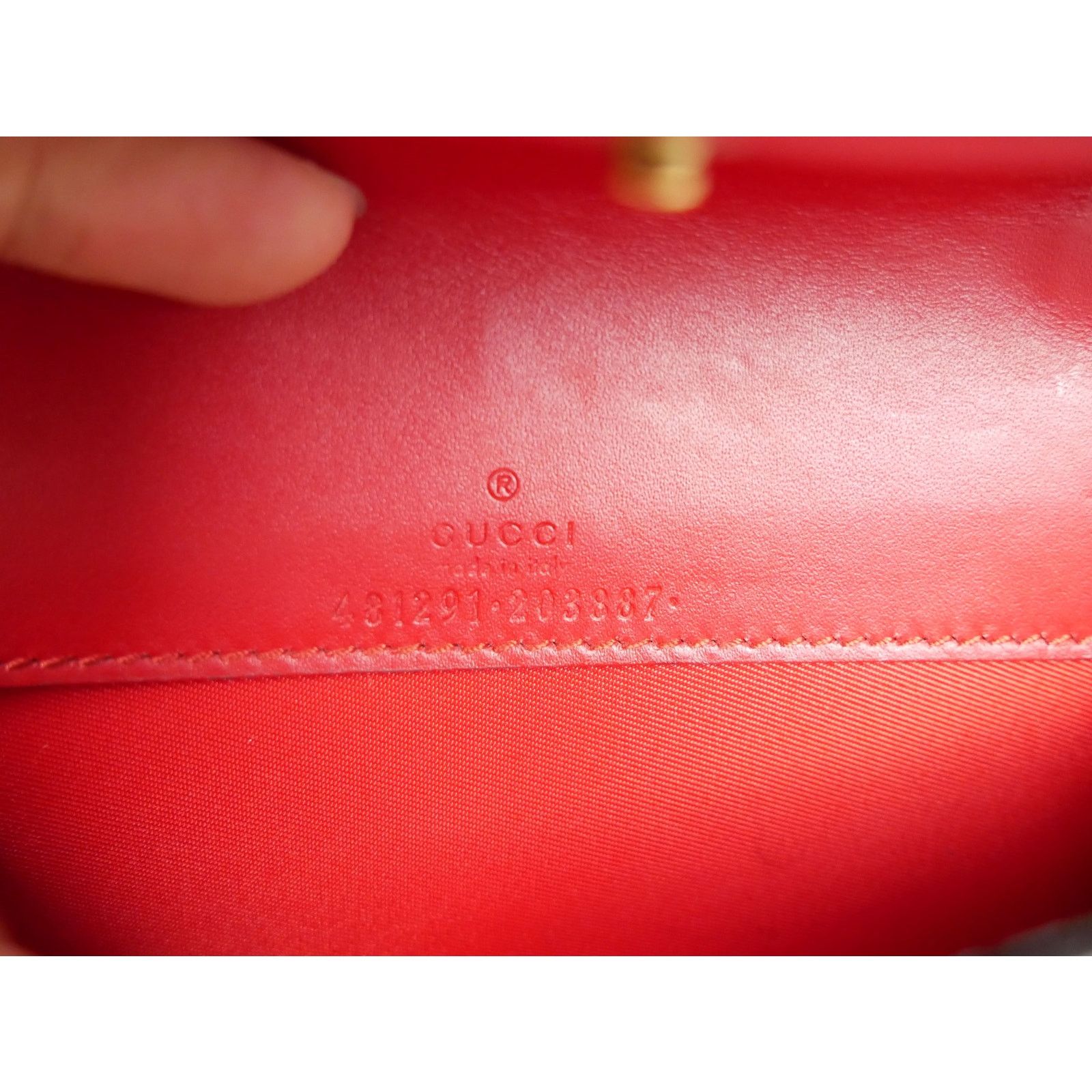 Gucci Gucci Red Supreme Mini Crystal Cherry Bag Size ONE SIZE - 11 Thumbnail