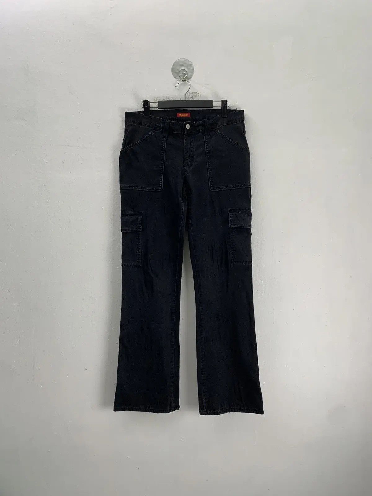 Japanese Brand Blue Asphalt Utility Flare/Bootcut Cargo Trousers Pants W32 Size US 32 / EU 48 - 1 Thumbnail