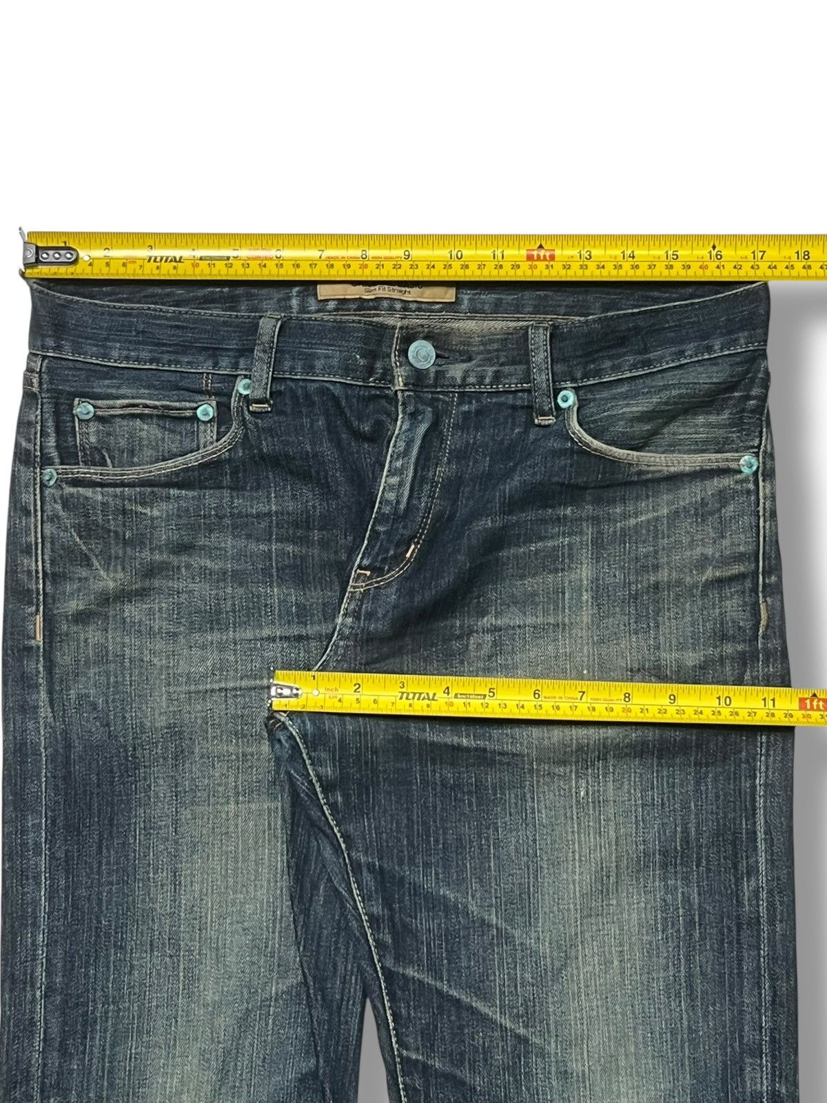 Uniqlo Vintage Uniqlo S-001 Japan - Faded Rusty Wash Jeans Size US 34 / EU 50 - 16 Thumbnail