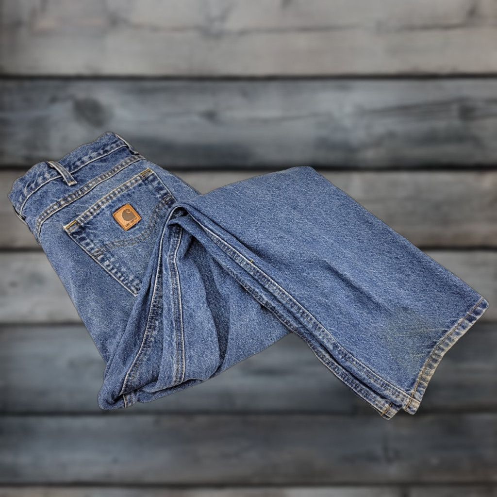 Carhartt VINTAGE? No — Carhartt Jeans B160 DST 38x32 Men’s Denim 38 32 Straight Leg Jeans Blue Size US 38 / EU 54 - 1 Thumbnail