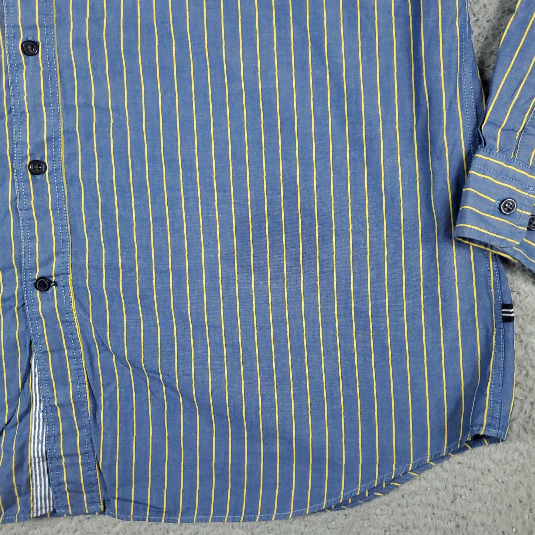 Nautica Nautica Shirt Mens 2XL Blue Striped Button-Up Long Sleeve Casual Classic Preppy Shirt Mens 2XL Blue Striped Button-Down Collared Cotton Woven Size US XXL / EU 58 / 5 - 4 Thumbnail