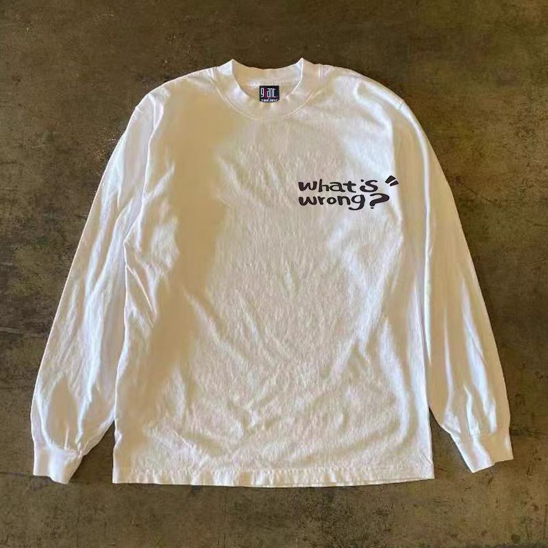 Vintage White retro cartoon print long-sleeved t-shirt Size US M / EU 48-50 / 2 - 2 Thumbnail