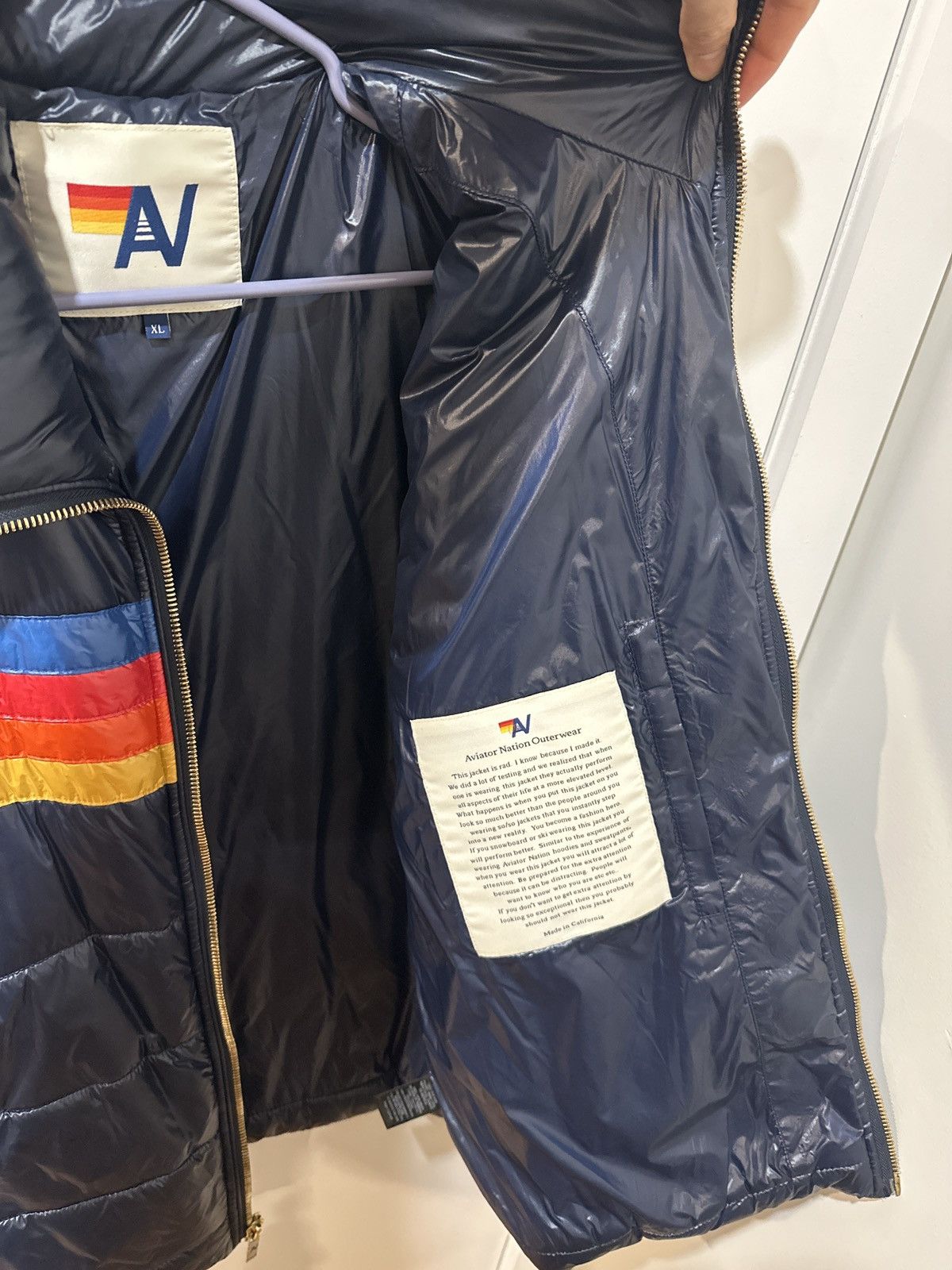 Aviator Nation Gloss Navy Aviator Nation Puffer Size US XL / EU 56 / 4 - 4 Thumbnail
