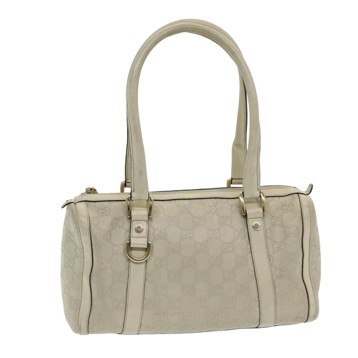 Gucci Guccissima GG Canvas Abbey Shoulder Bag White, Women's
