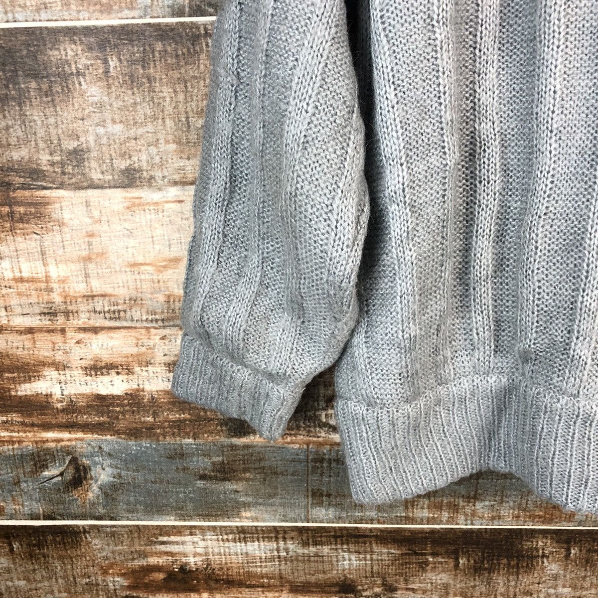 Japanese Brand Sec Grey Cardigan vintage Knitwear #A2244 Size L / US 10 / IT 46 - 16 Thumbnail