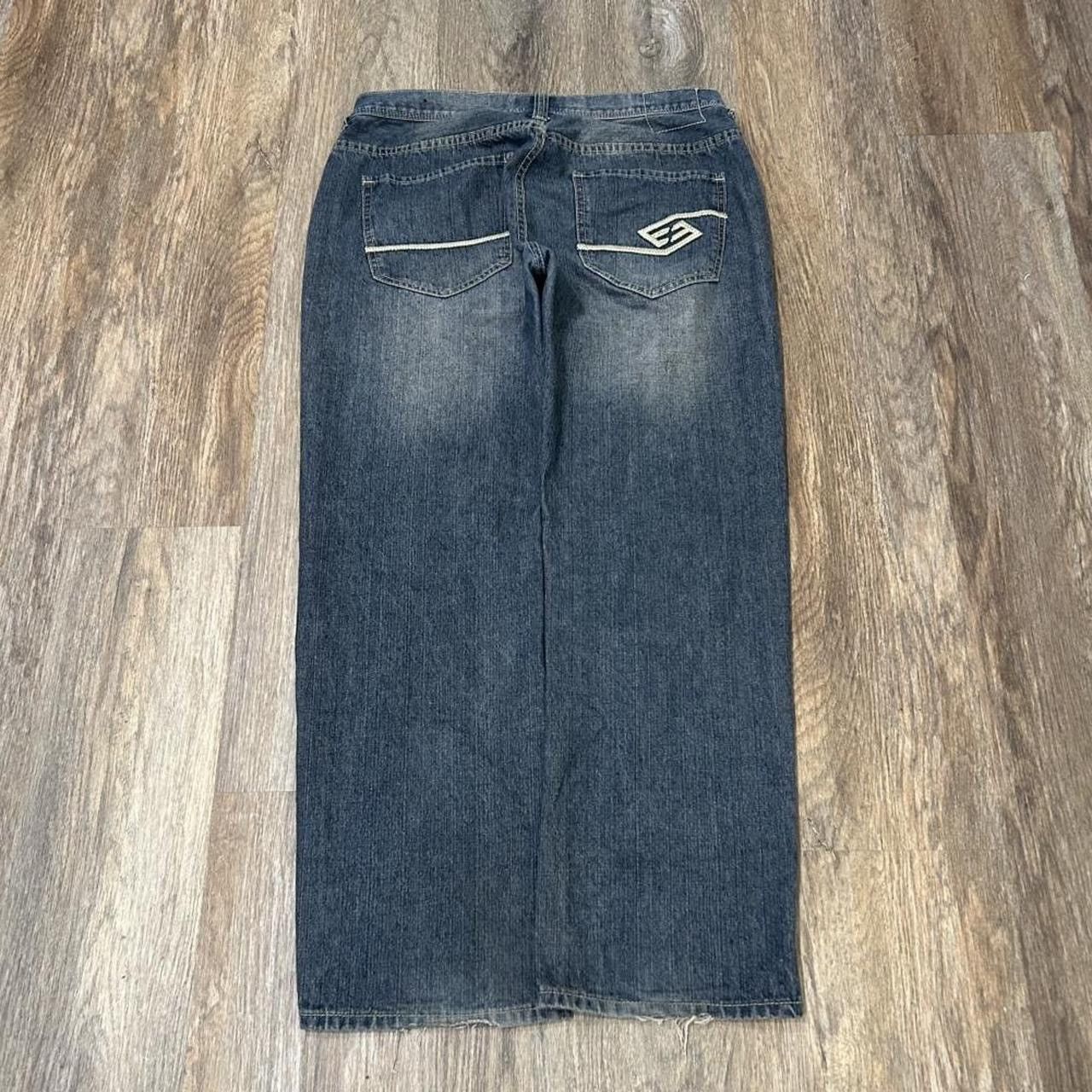 Enyce Y2K Enyce Embroidered Wide Leg Jeans Size 30 Size US 30 / EU 46 - 1 Thumbnail