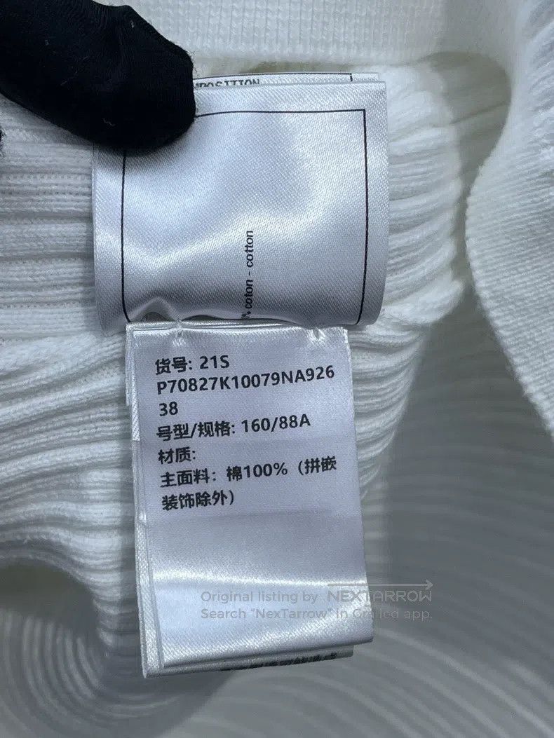 Chanel Chanel White letter knitted short sleeves Size XS / US 0-2 / IT 36-38 - 7 Thumbnail