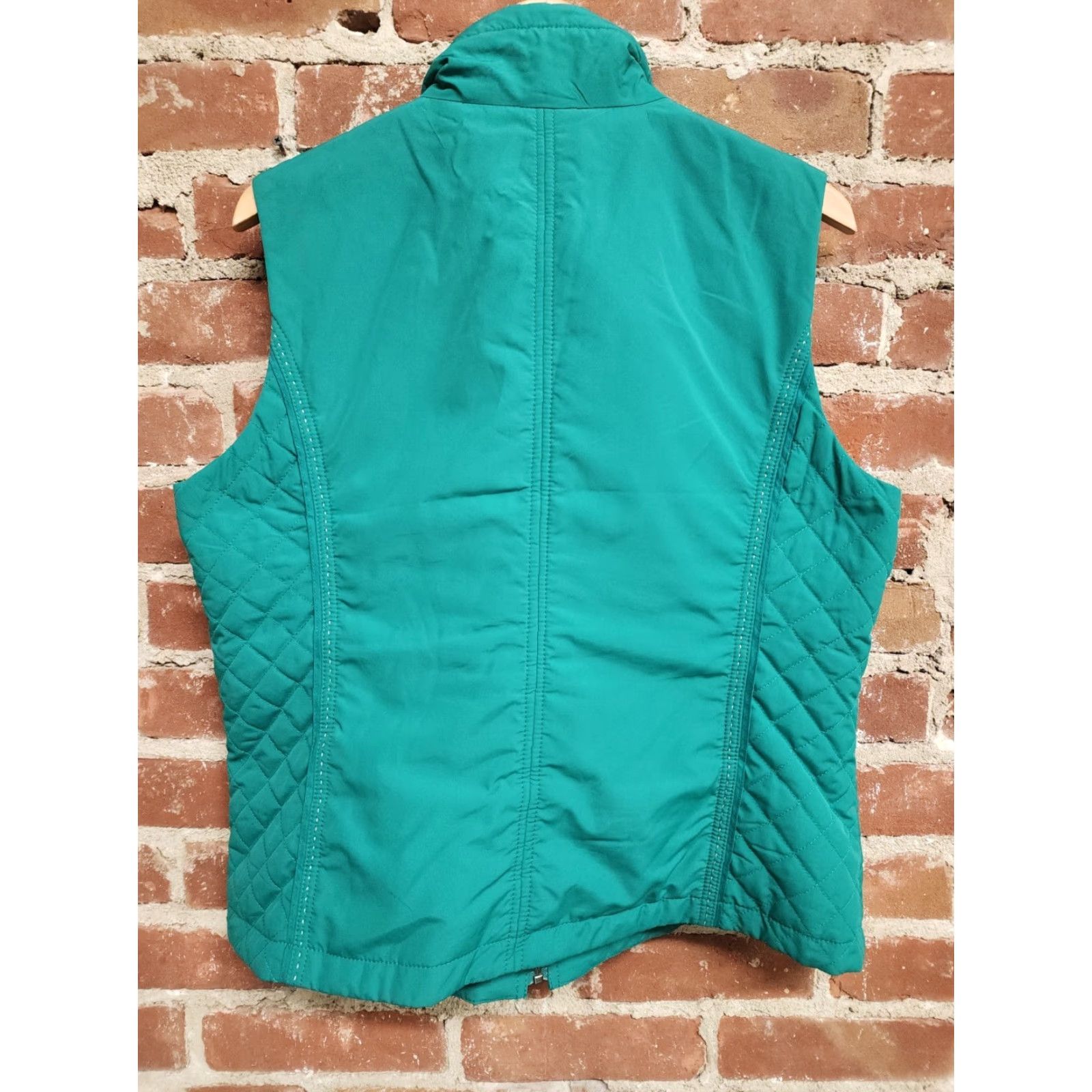 Coldwater Creek Coldwater Creek Vest Womens Green Quilted Sleeveless Outdoor Size L Size L / US 10 / IT 46 - 2 Thumbnail