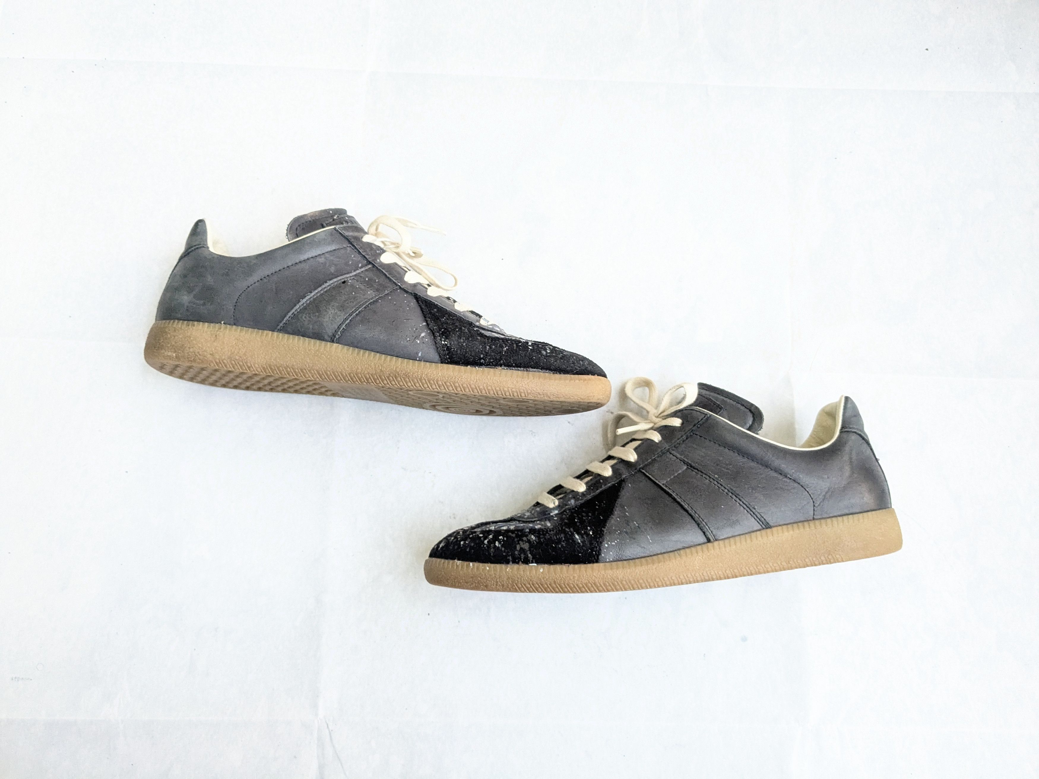 Maison Margiela Maison Margiela GAT Replica Paint Splatter 11 44 Black Gum Size US 11 / EU 44 - 1 Thumbnail