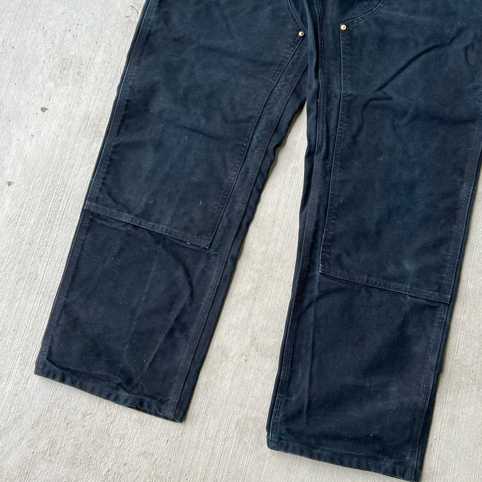 Carhartt × Vintage Carhartt black double knee work wear carpenter pants Size US 36 / EU 52 - 4 Thumbnail