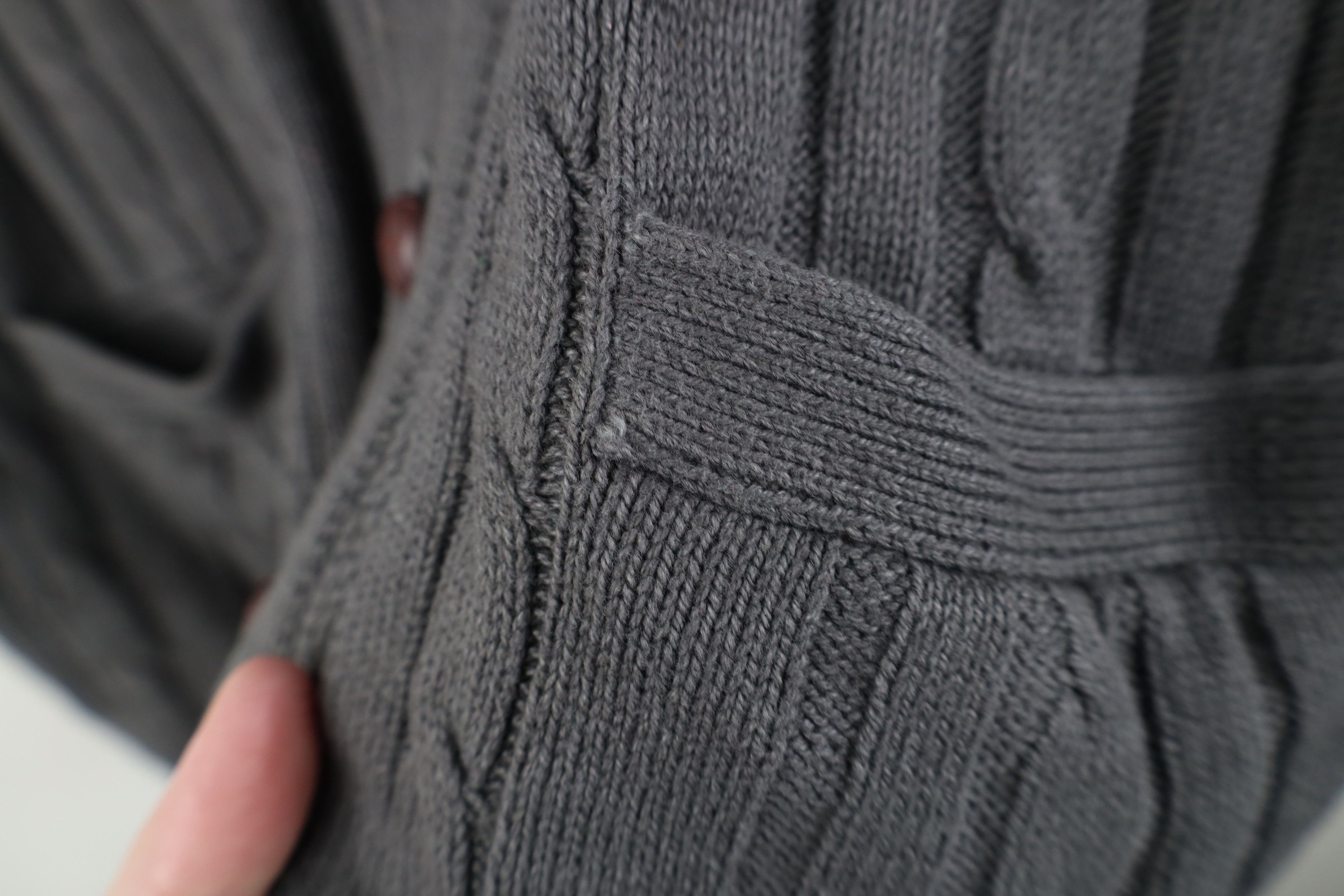 Vintage Vintage 90s Y2K Streetwear Knit Fisherman Sweater Vest Gray Size US XL / EU 56 / 4 - 4 Thumbnail