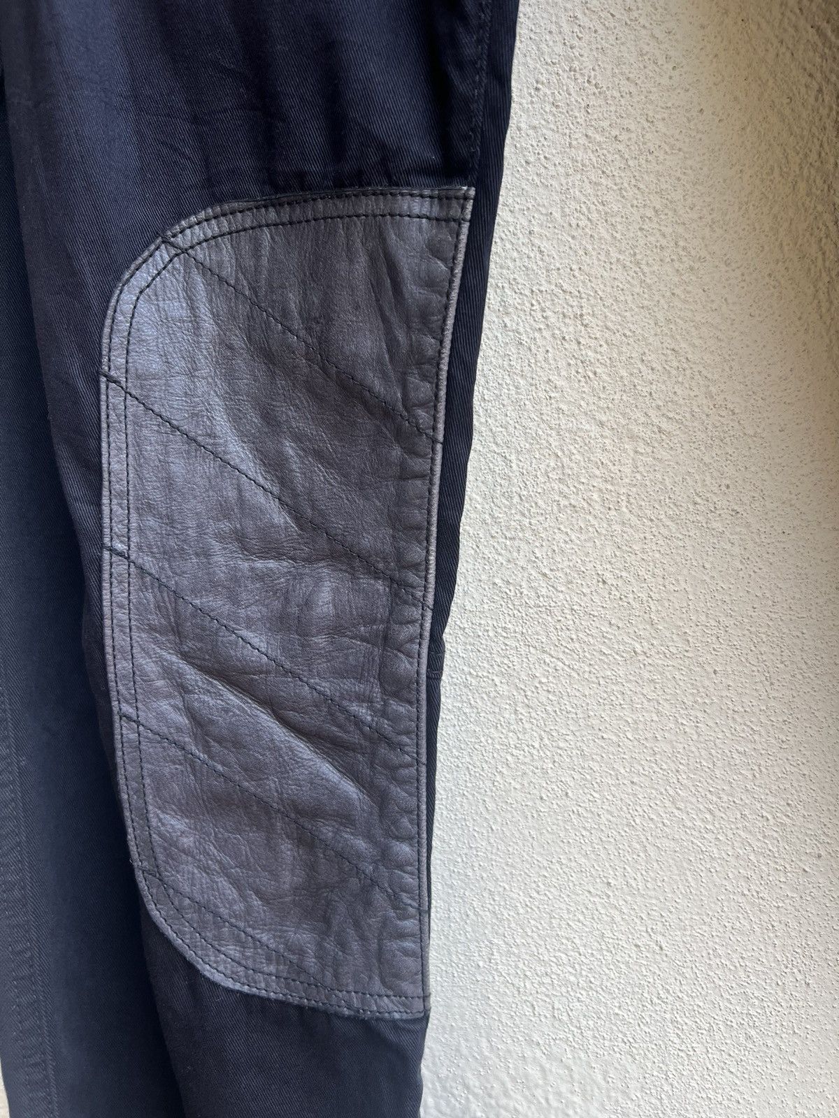 02DERIV. × Alfredo Bannister Alfredo Bannister X 02Deriv Hybrid Leather Cargo Trouser Size US 33 - 11 Thumbnail