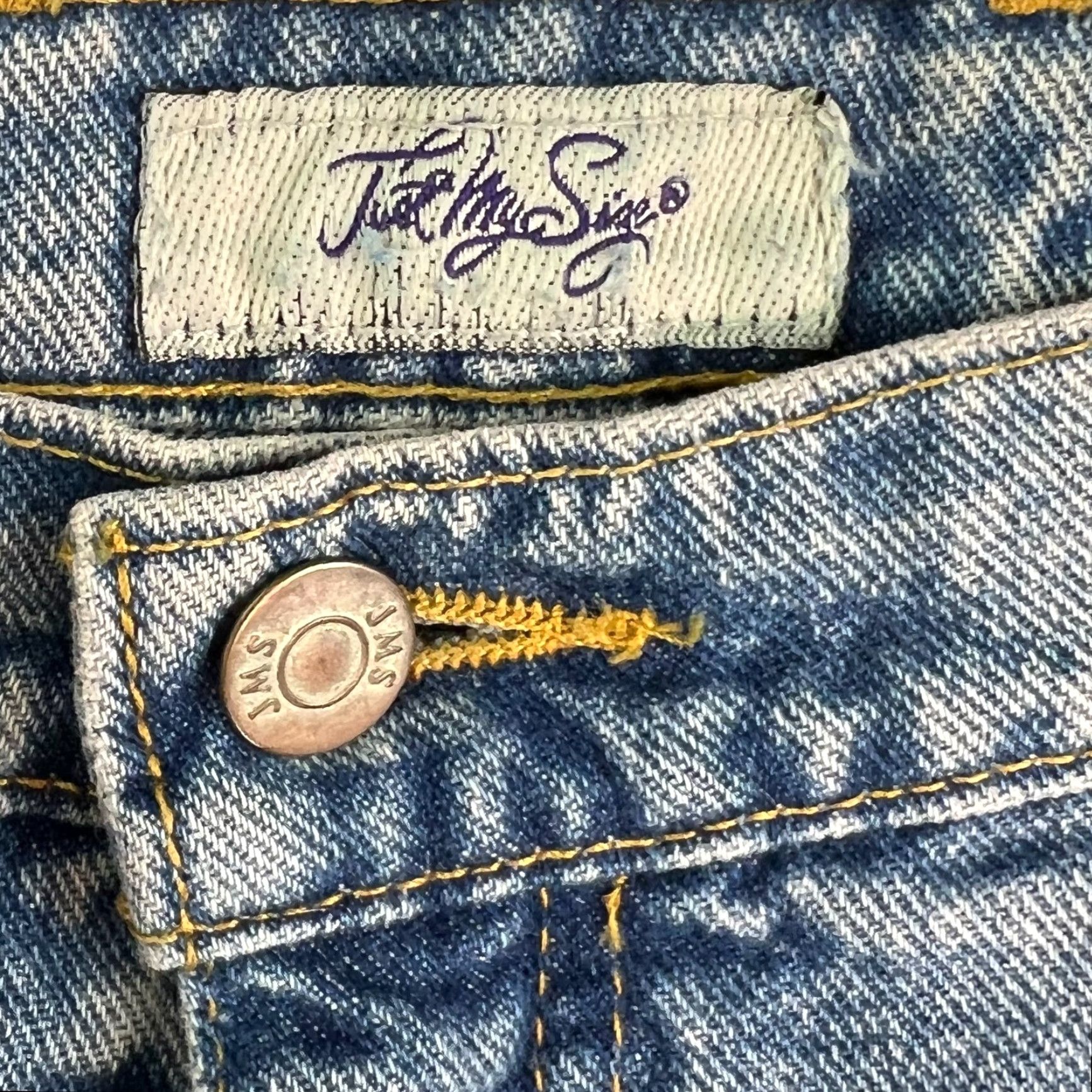 Vintage VINTAGE Just My Size Womens High Rise Boot Cut Blue Denim Jeans Size 18X31 Size 40" / US 18 - 5 Thumbnail