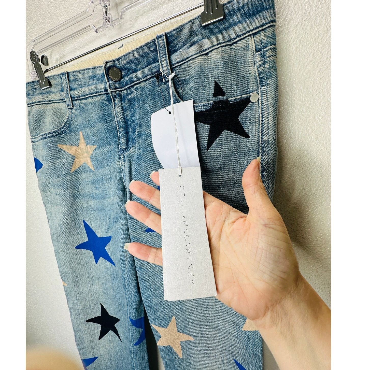 Stella McCartney NWT Stella McCartney Star Low Rise Skinny Boyfriend Jeans 29 Size 29" - 7 Thumbnail