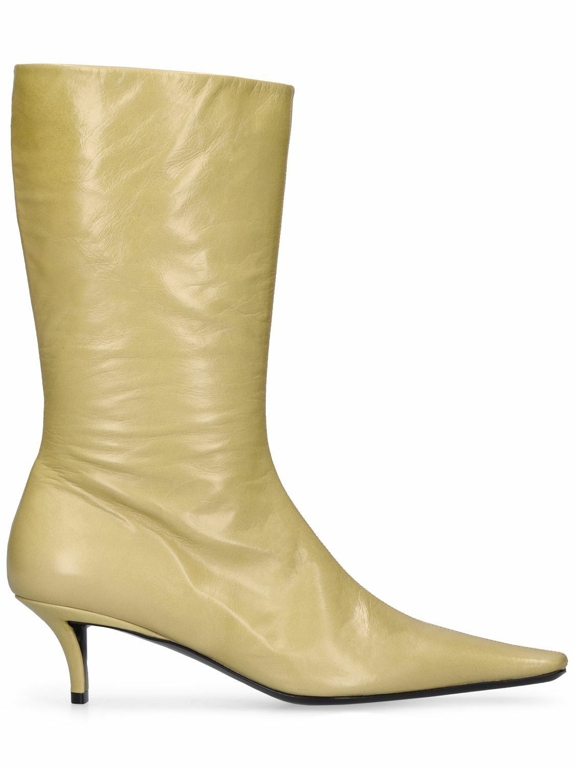 Jil Sander o1y1025 Leather Boots in Golden Size US 10 / IT 40 - 1 Thumbnail