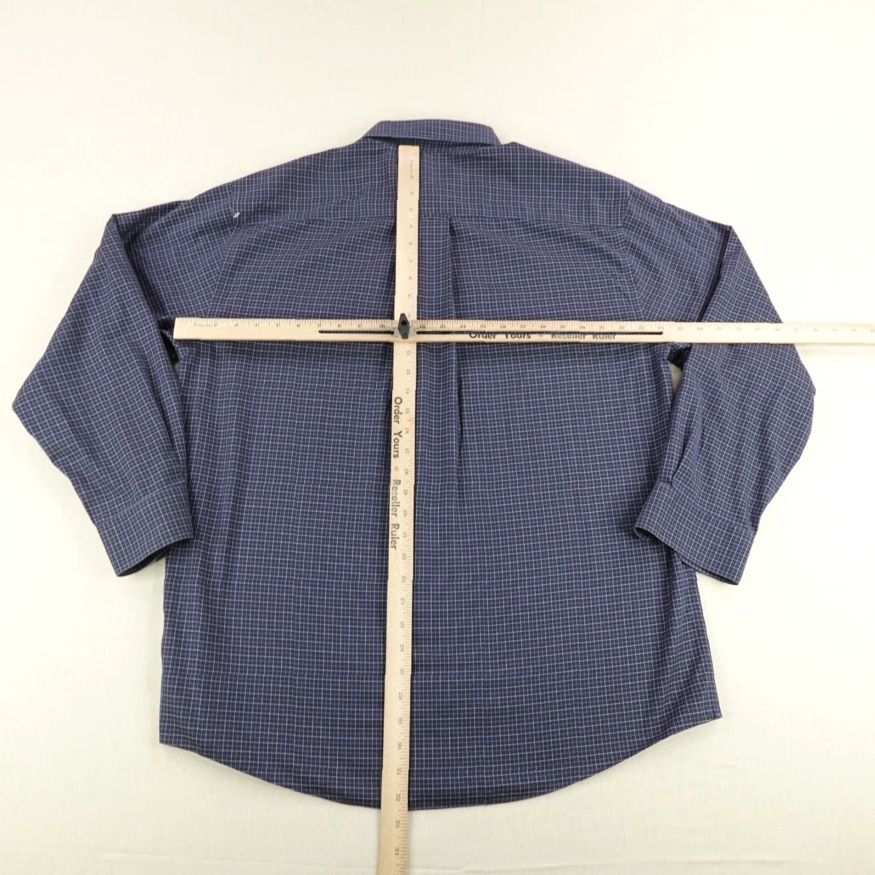 Orvis VINTAGE Orvis Shirt Mens Large Blue Plaid Button Up Twill Fishing Outdoors Work Size US L / EU 52-54 / 3 - 5 Thumbnail