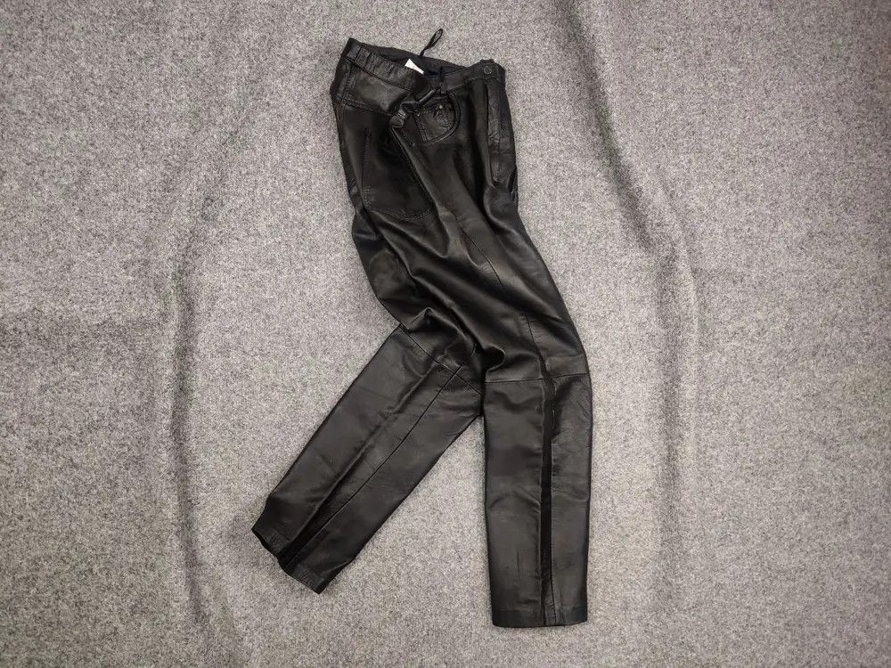 If Six Was Nine Vtg Leather pants Japan style racing motor Y2K LGB Style Size US 30 / EU 46 - 1 Thumbnail