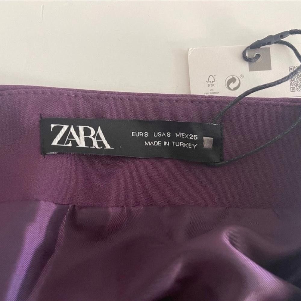Zara Zara Dark Purple Skort with Front Bow Size 28" / US 6 / IT 42 - 3 Thumbnail