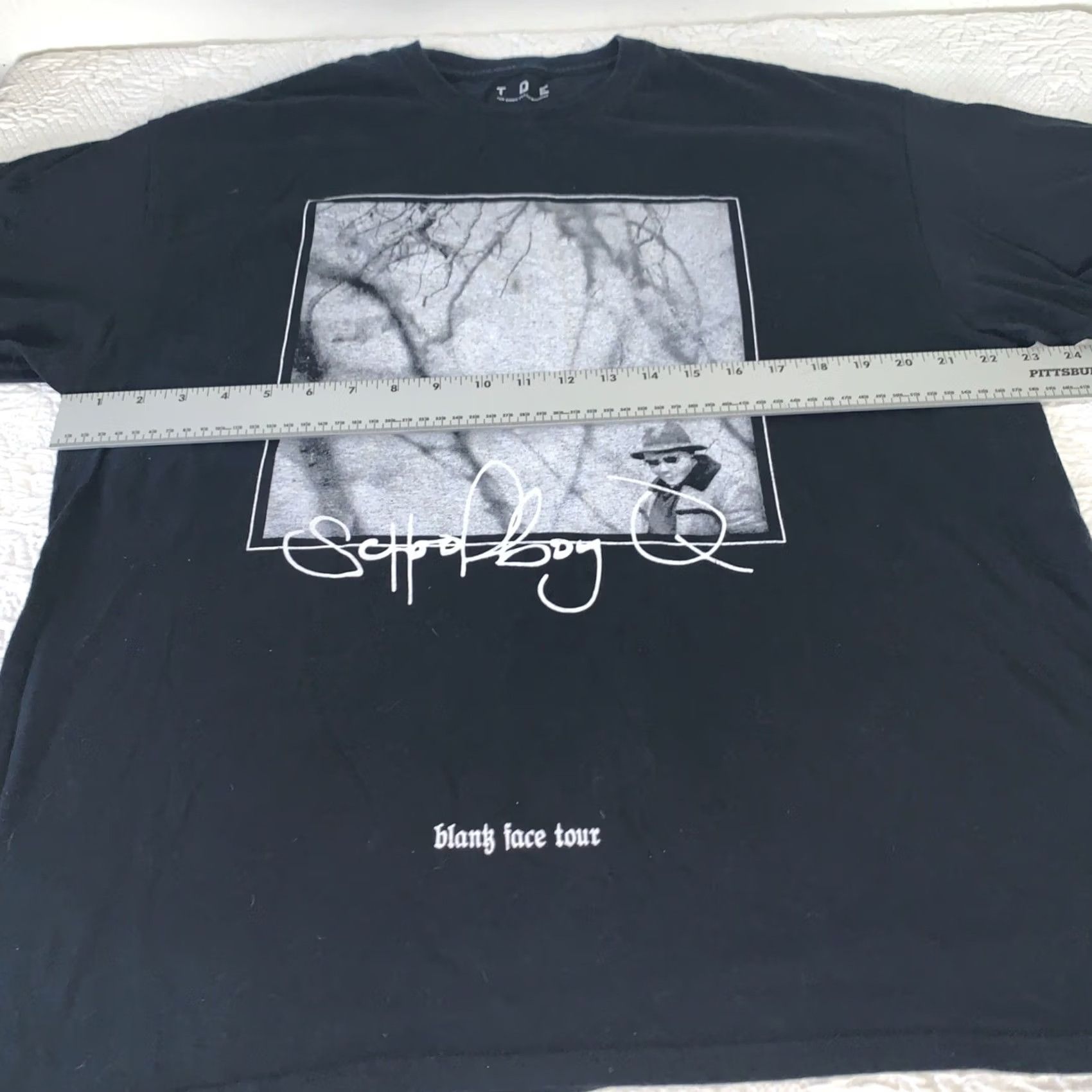 Vintage TDE Shirt XL Men Black Short Sleeve Crew Neck Cotton Blank Face Tour RARE Size US XL / EU 56 / 4 - 4 Thumbnail