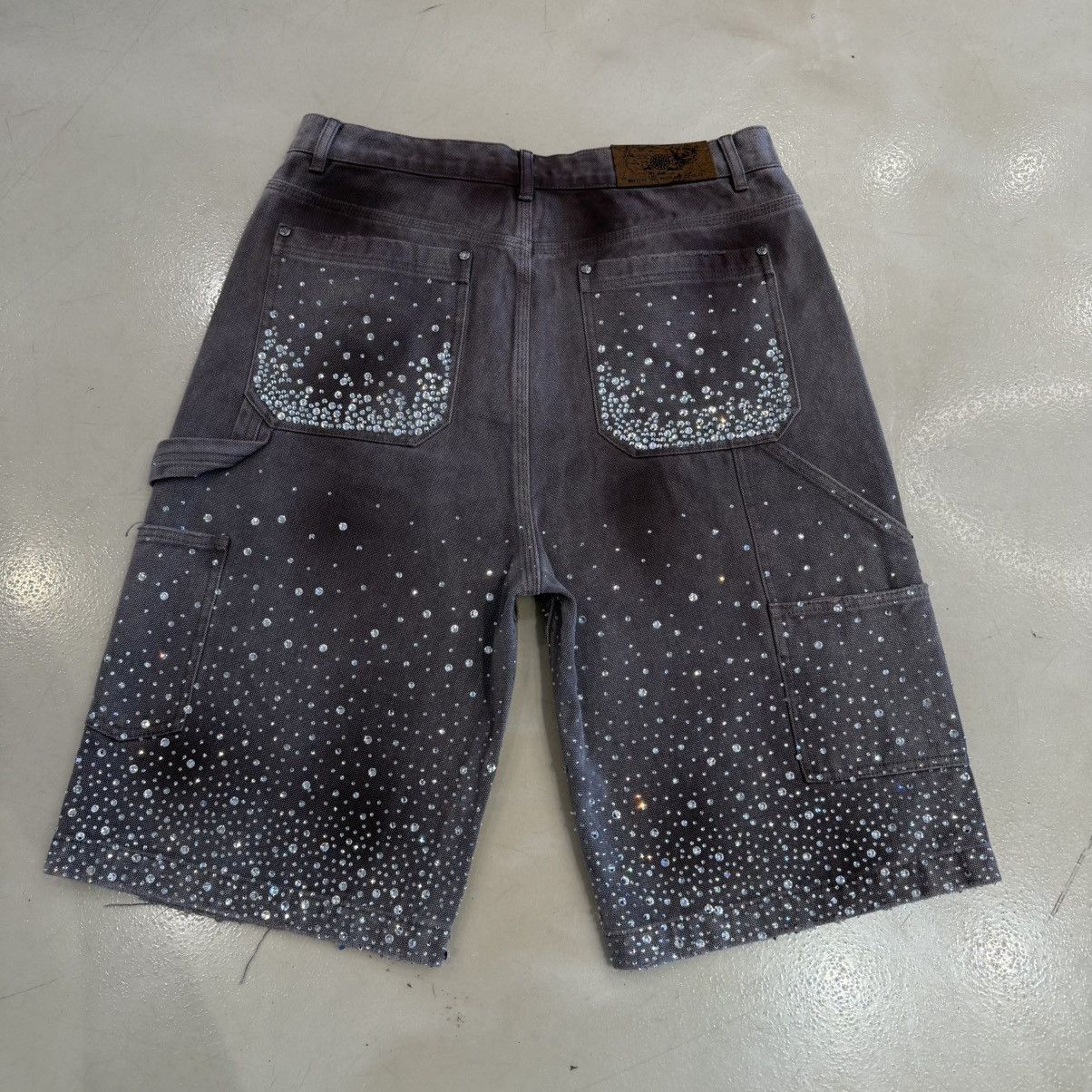 Birth of Royal Child Birth of Royal Child Studded Crystal Double Knee Shorts Size US 34 / EU 50 - 2 Thumbnail