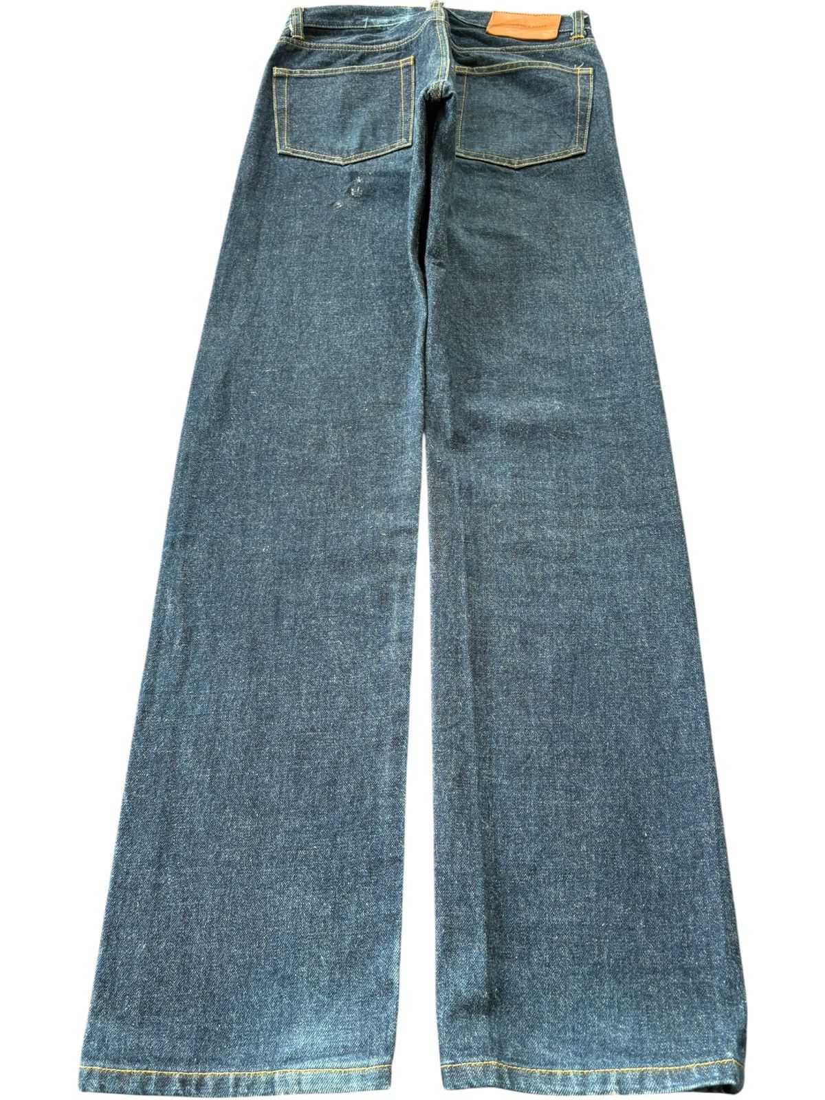Evisu Vintqge Japanese Guiding Light Raw Denim Loose Selvedge Jean Size US 28 / EU 44 - 2 Thumbnail