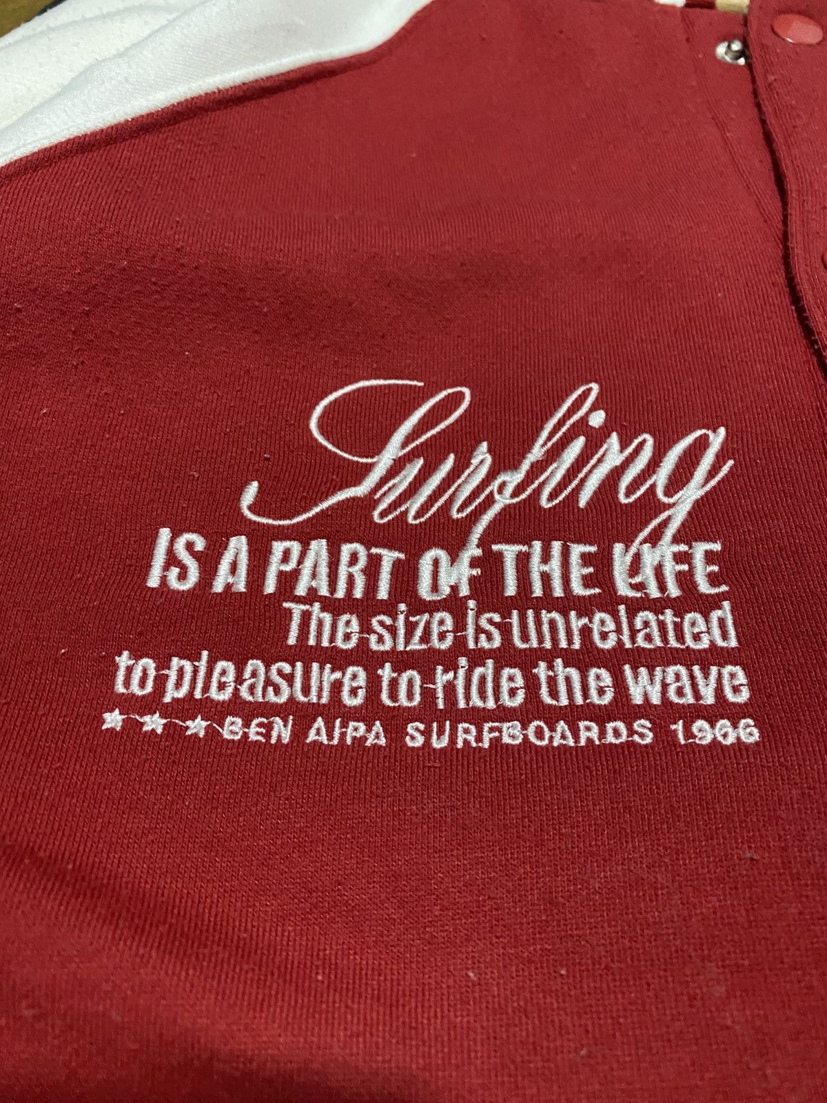 Other Varsity Jacket Red colour Ben Aipa Surfboard Large Size US L / EU 52-54 / 3 - 5 Thumbnail