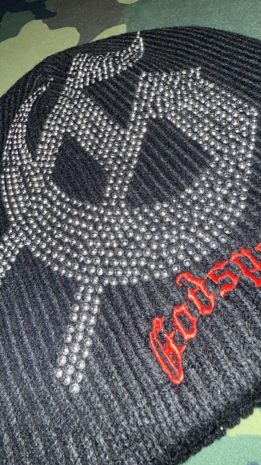 Godspeed Godspeed Black/Red Studded Beanie Size ONE SIZE - 2 Thumbnail