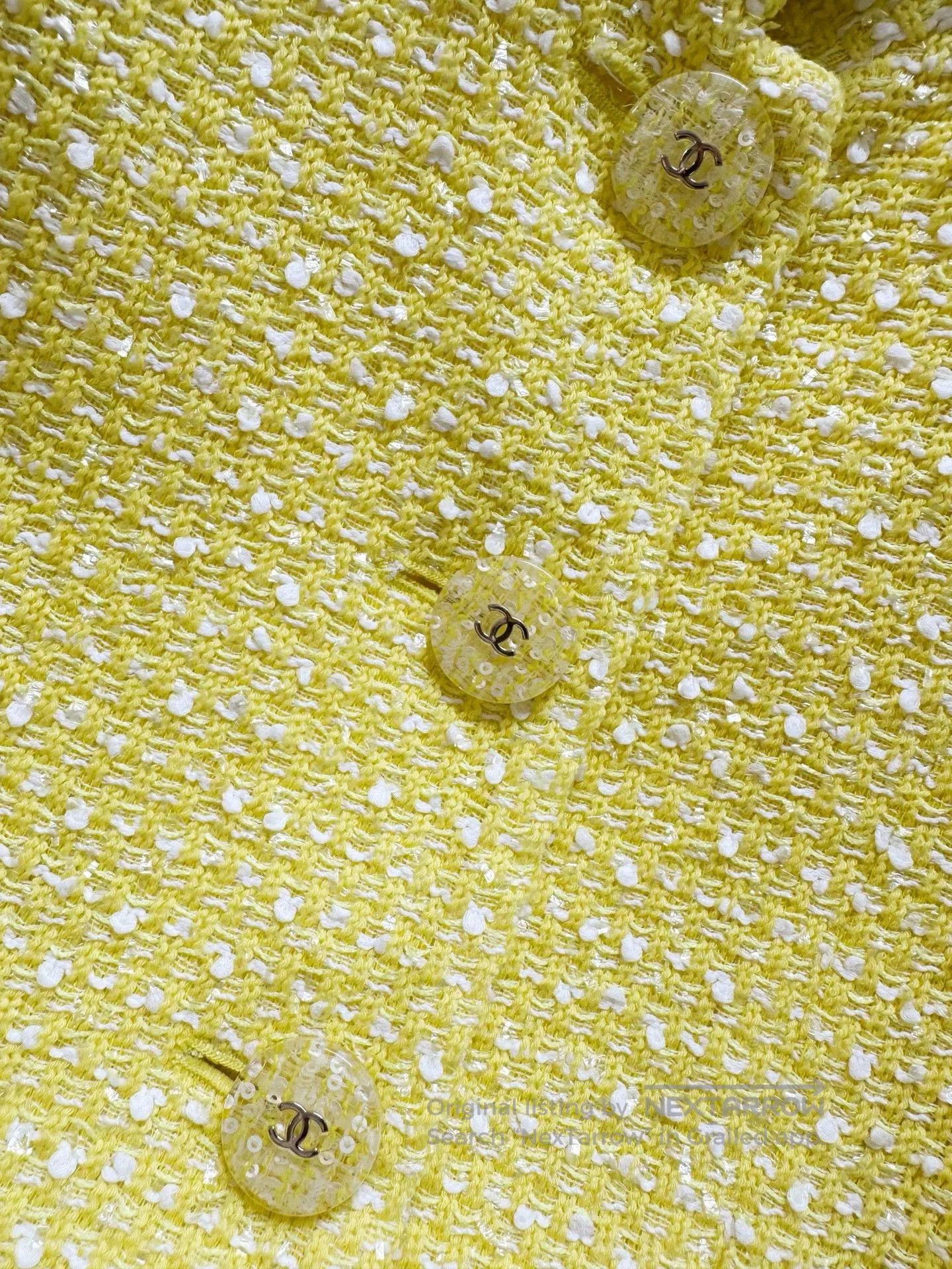 Chanel Chanel 19S Yellow Tweed Jacket. Size US S / EU 44-46 / 1 - 3 Thumbnail