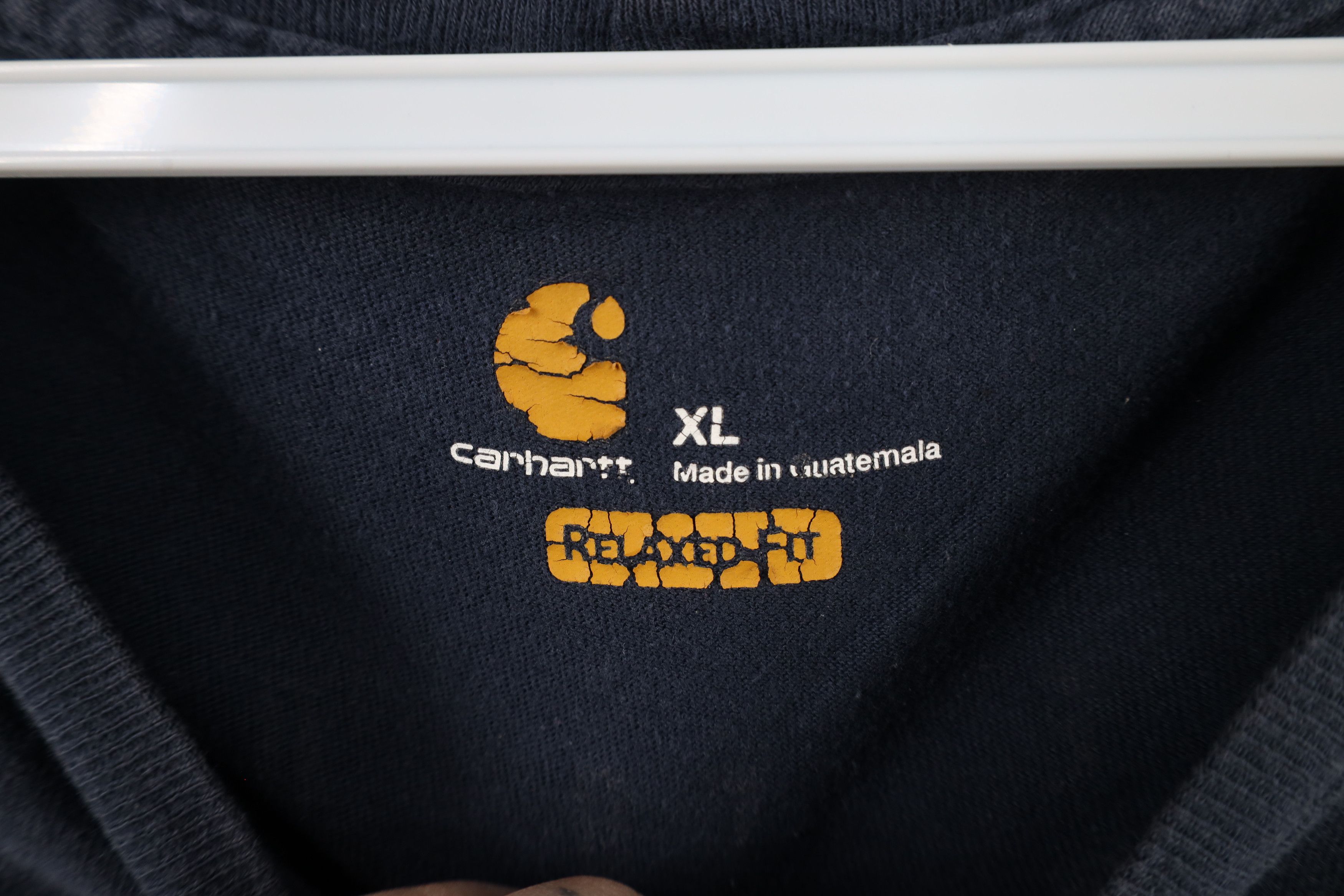 Carhartt × Vintage Vintage Carhartt Spell Out Hunting Skull Pocket T-Shirt Blue Size US XL / EU 56 / 4 - 10 Thumbnail