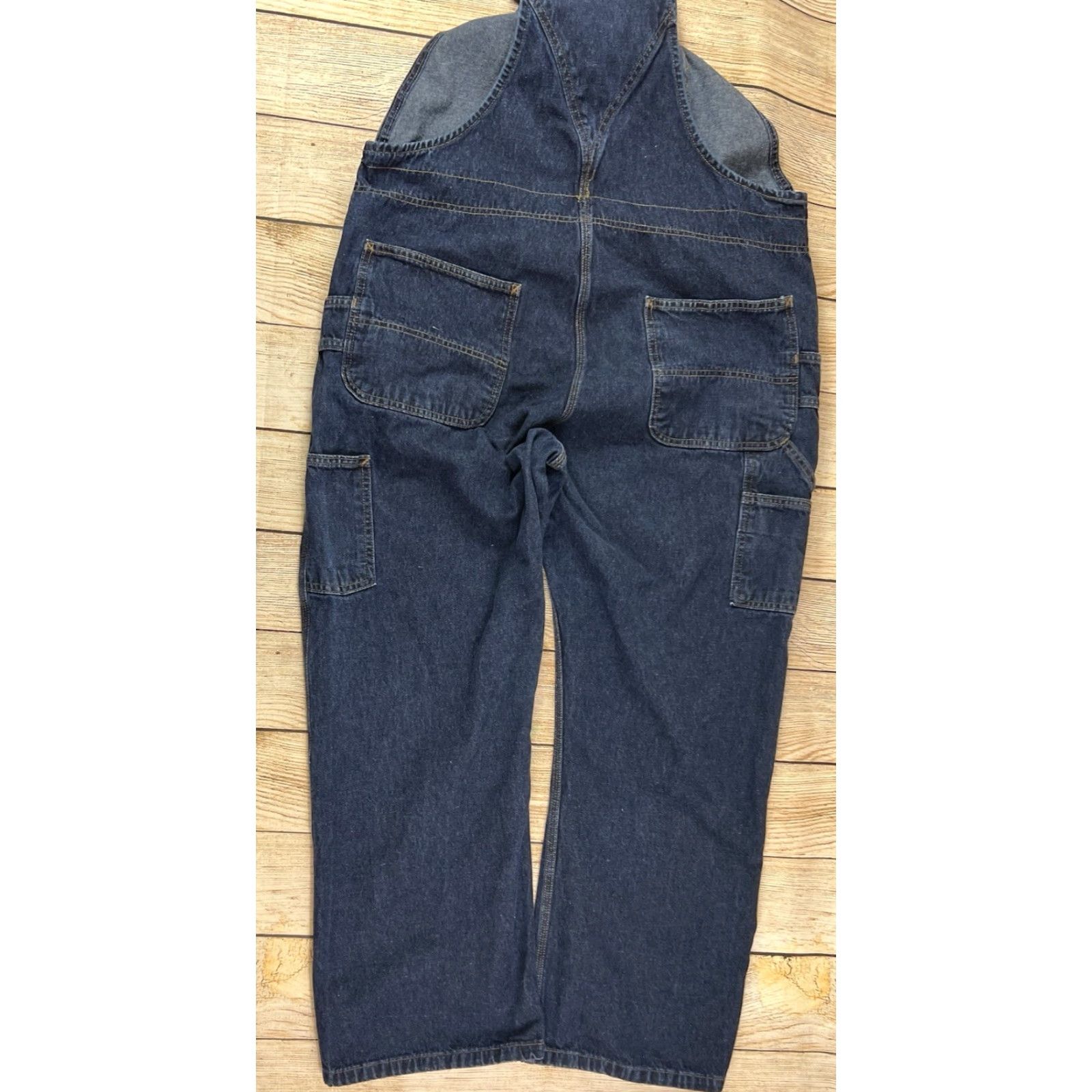 Carhartt Carhartt Women’s Work Bib Overalls Carpenter 20x30 Blue Denim WR007 HDK Size 42" / US 20 - 5 Thumbnail