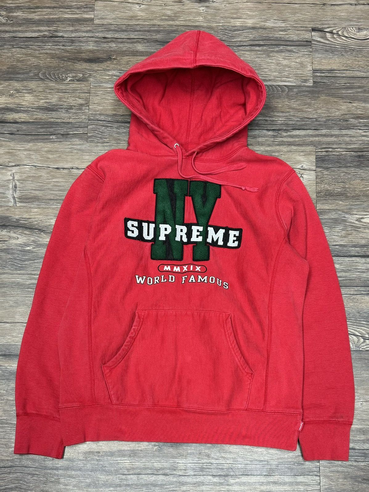 Supreme Supreme NY Patchwork Hoodie Size US M / EU 48-50 / 2 - 1 Thumbnail