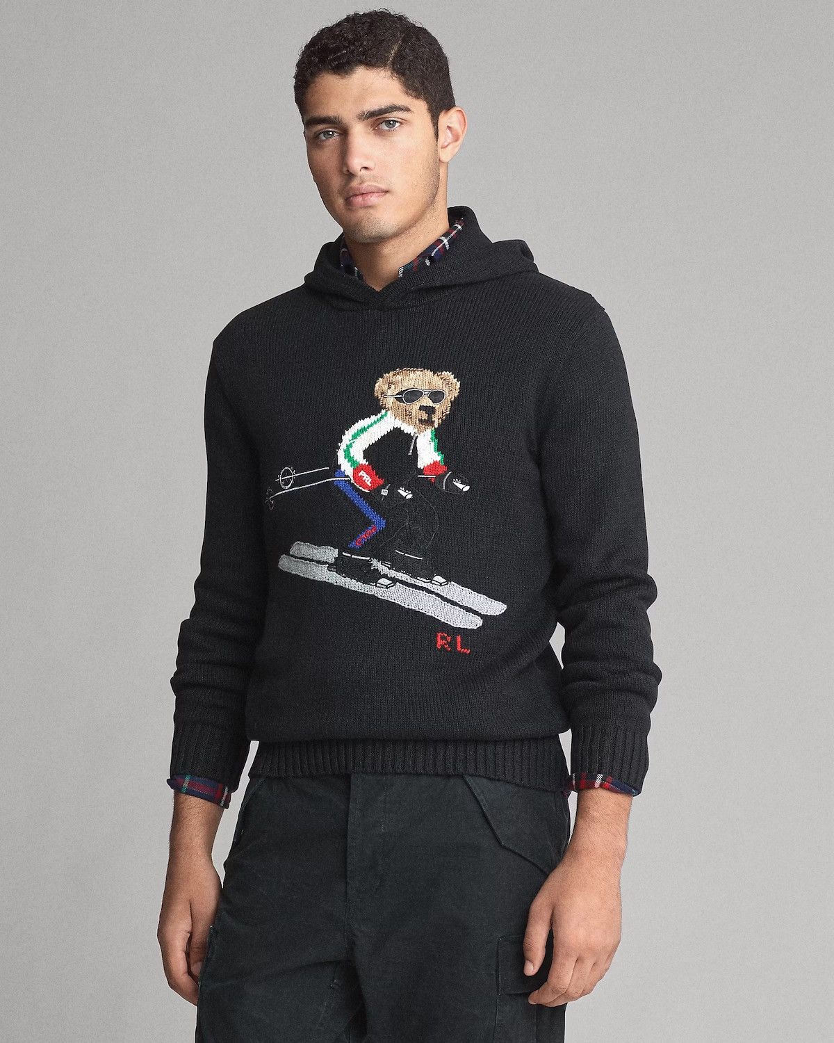 Polo Ralph Lauren Polo Ralph Lauren Ski Bear Hooded Knit Sweater Size US L / EU 52-54 / 3 - 3 Thumbnail