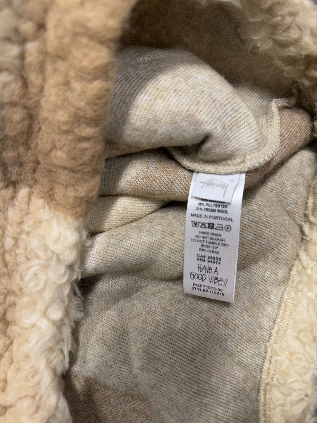 Stussy Stussy bronson Sherpa hoodie size Small Size US S / EU 44-46 / 1 - 5 Thumbnail