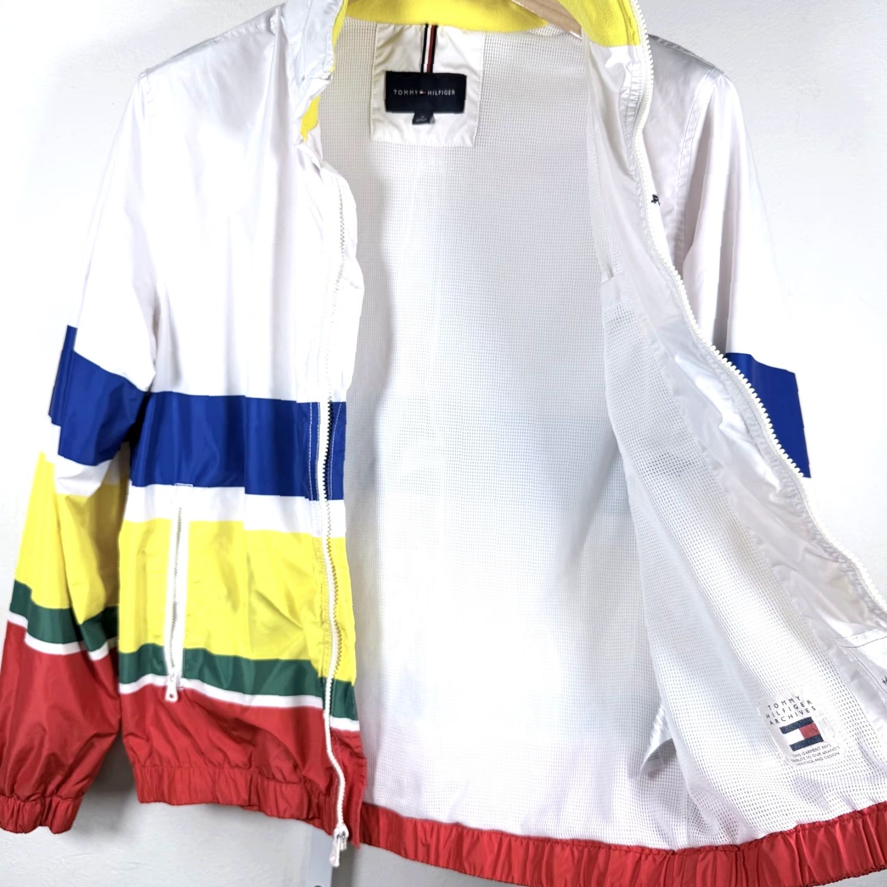 Tommy Hilfiger VTG Tommy Hilfiger Archives Nautical Yacht Full Zip Retro Windbreaker Jacket Multicolor Men Medium Size US M / EU 48-50 / 2 - 3 Thumbnail