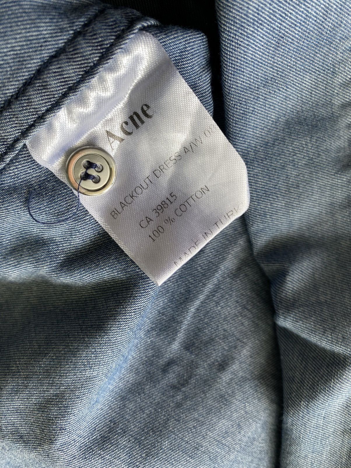 Acne Studios Acne Studios Blackout Dress A/W 2008 denim style dress Size XS / US 0-2 / IT 36-38 - 6 Thumbnail