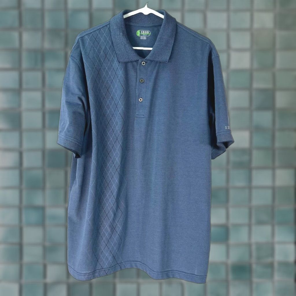 Izod Izod Polo T Shirt XL Blue Golf Polo Short Sleeve Collared Shirt T Shirt Izod Size XL Blue Golf Polo Collared Short Sleeve X Treme Function Size US XL / EU 56 / 4 - 1 Thumbnail