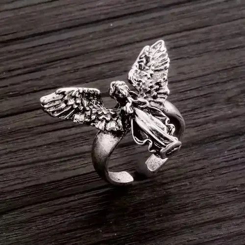 Jewelry × Vintage Vintage Grunge Open Ring Angel Prying Size ONE SIZE - 3 Thumbnail