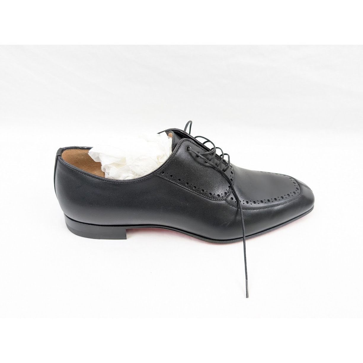 Christian Louboutin o1rshd1 Calf Flat Shoes in Black Size US 8 / EU 41 - 3 Thumbnail